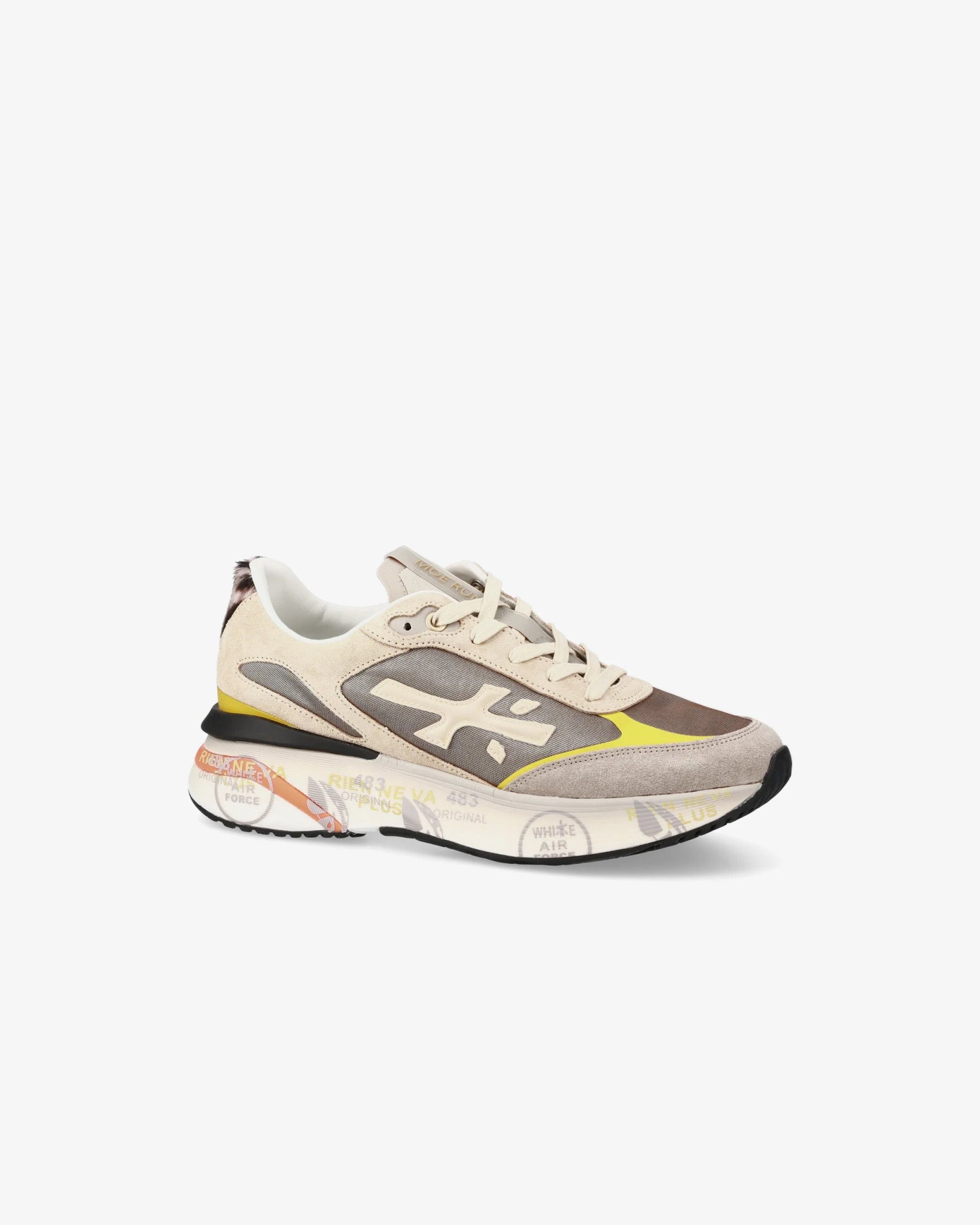 sneakers moerund taupe - white premiata - sneaker