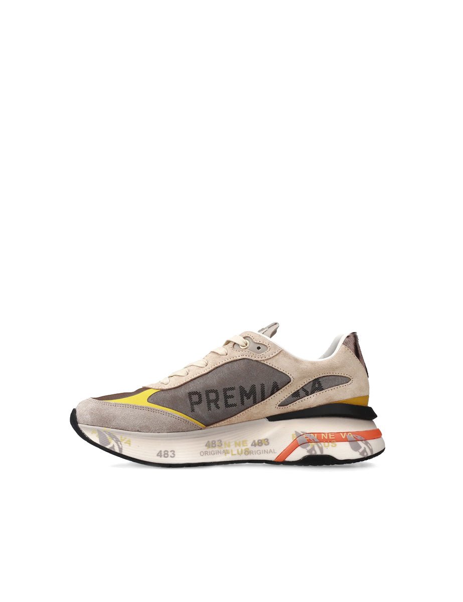 sneakers moerund taupe - white premiata - sneaker