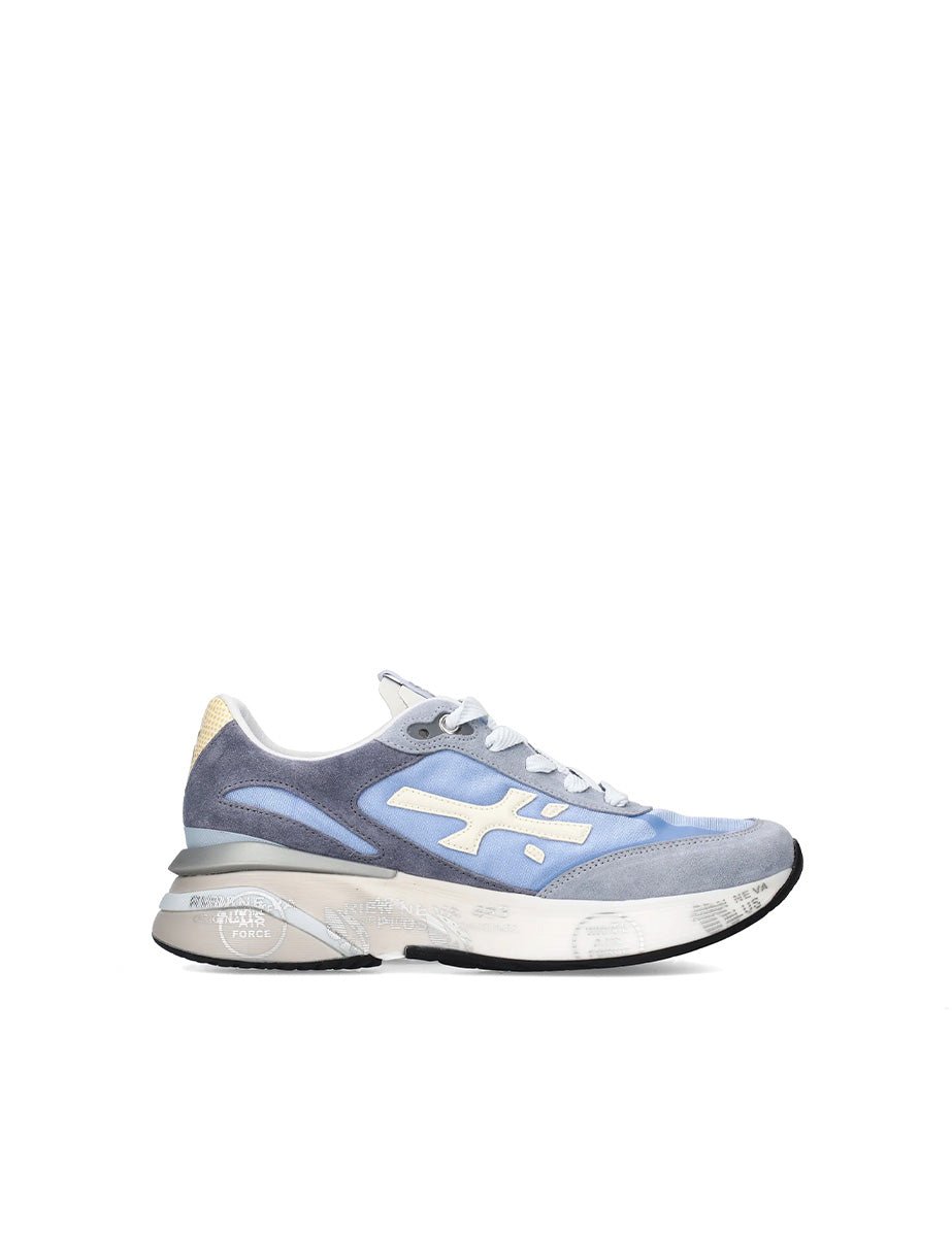 sneakers mouren azzurro - white premiata - sneaker