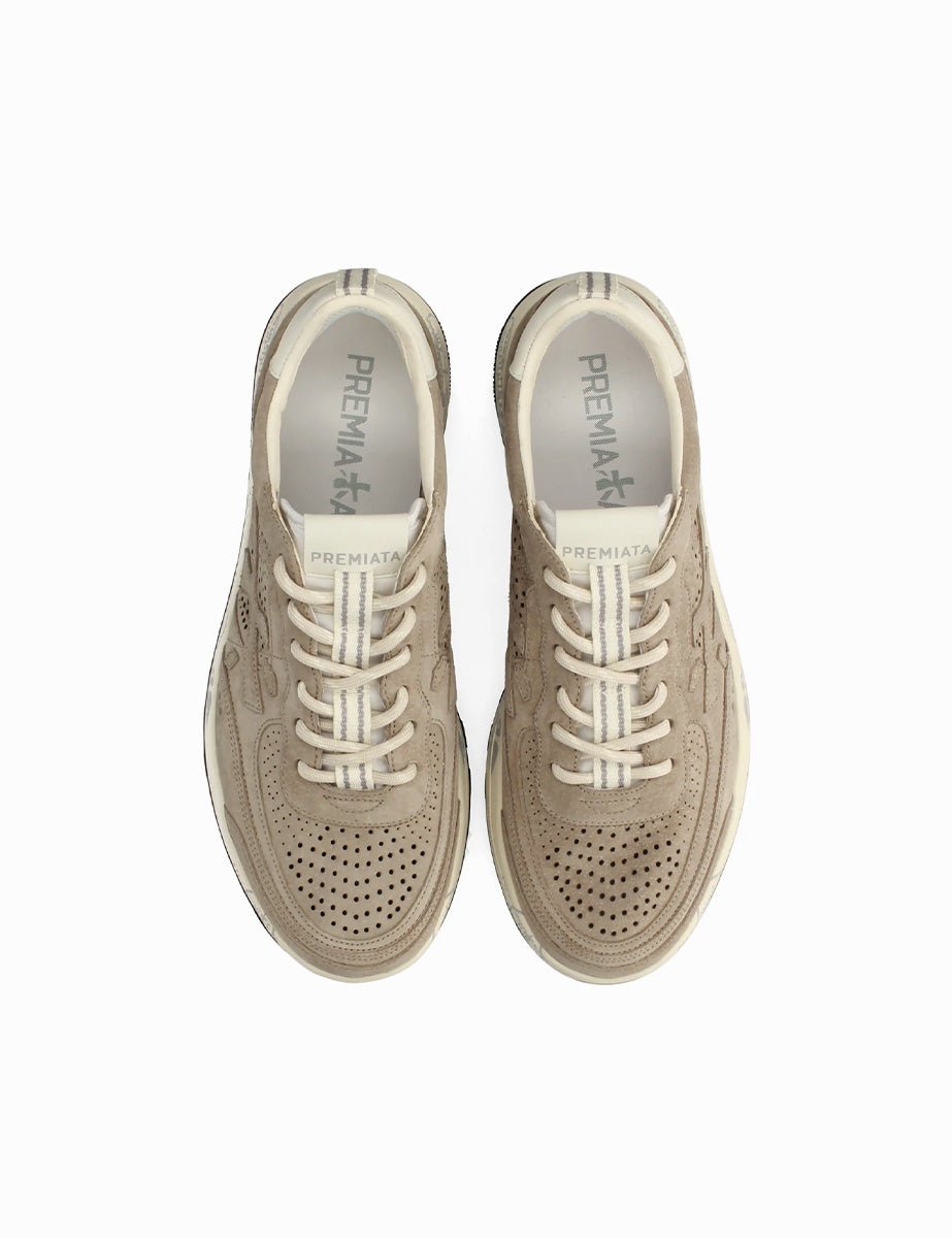 sneakers nous forata beige - white premiata - sneaker