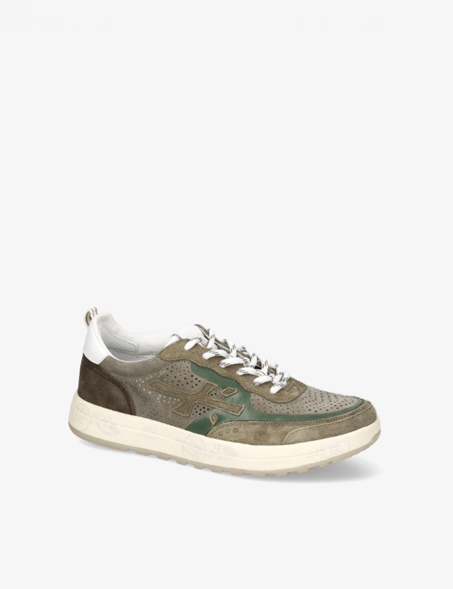 sneakers nous forata verde militare - premiata - sneaker