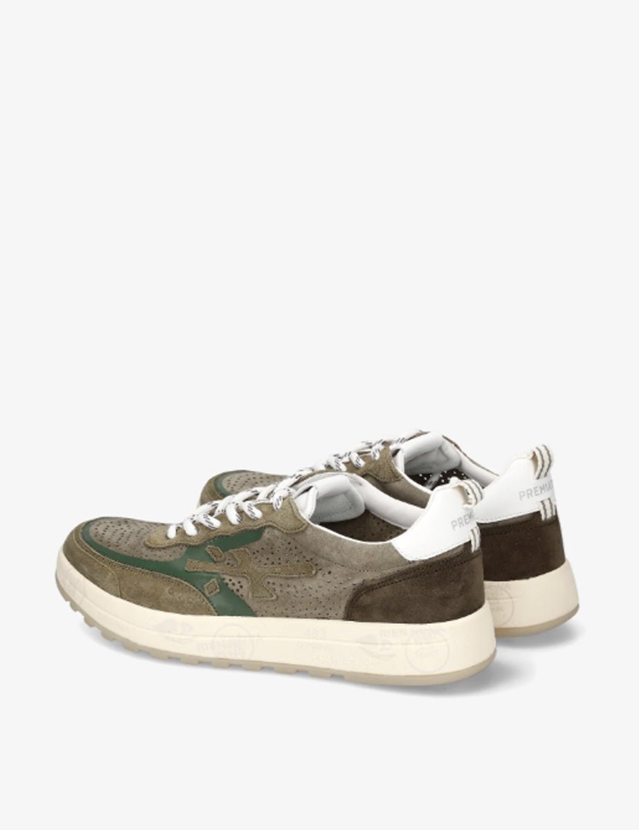 sneakers nous forata verde militare - premiata - sneaker