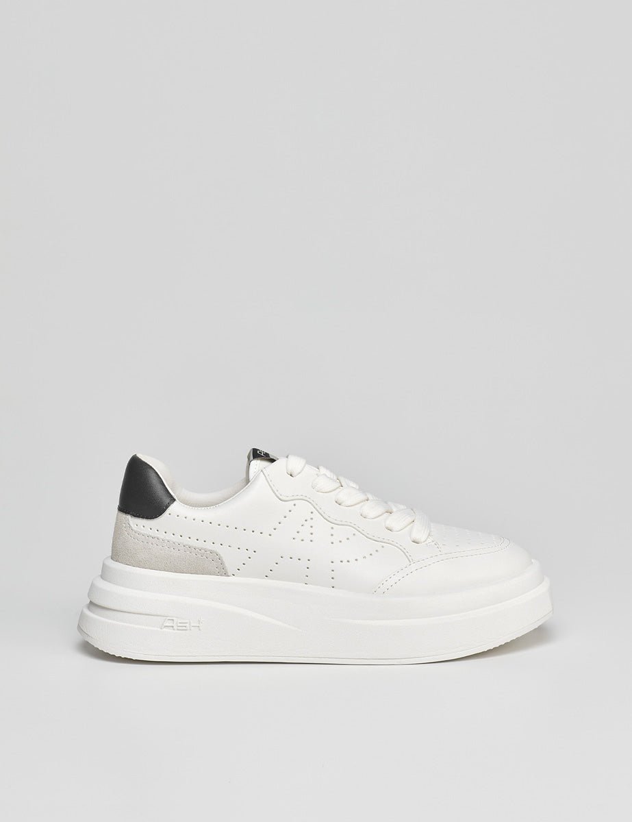 sneakers nubuck bianco nero - ash - sneaker