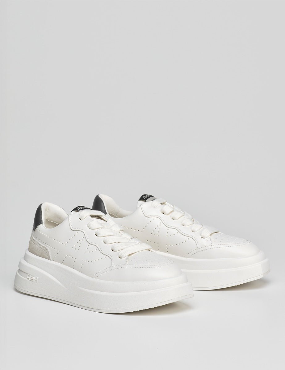 sneakers nubuck bianco nero - ash - sneaker