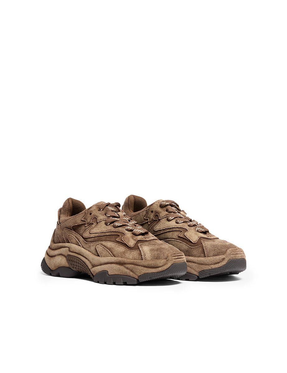 sneakers pelle scamosciata marrone - ash - sneaker
