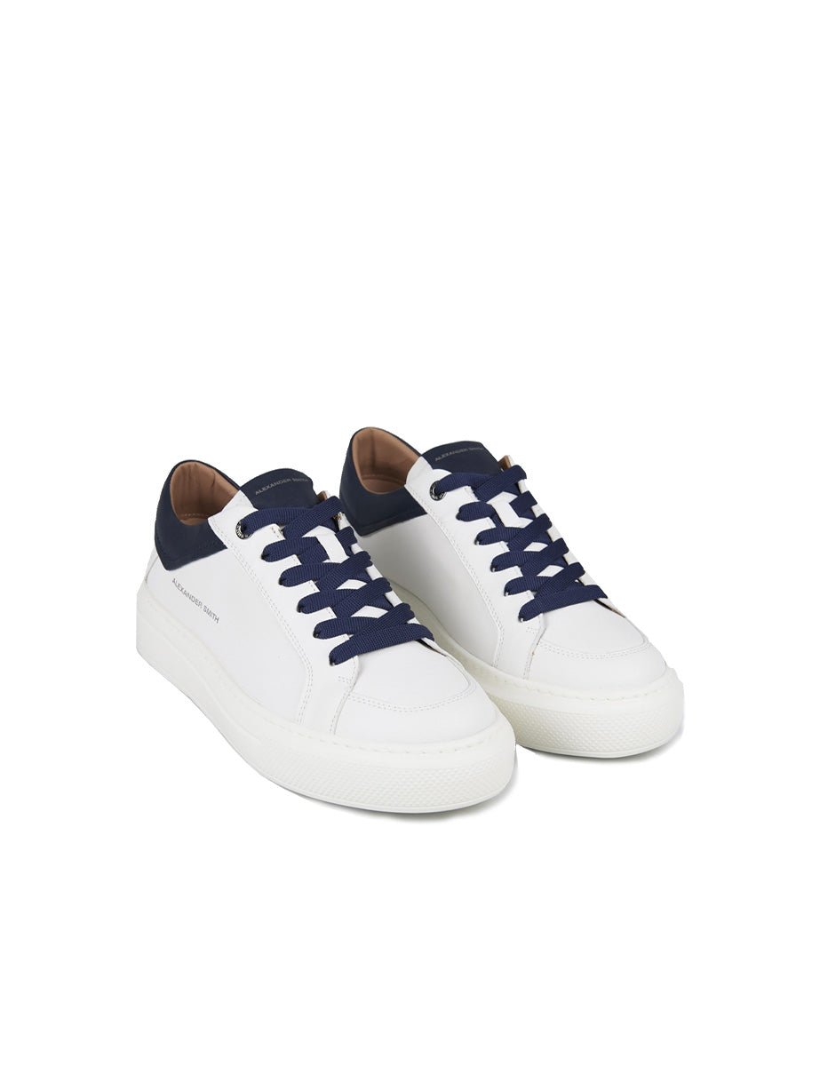 sneakers regent white blue - alexander smith - sneaker