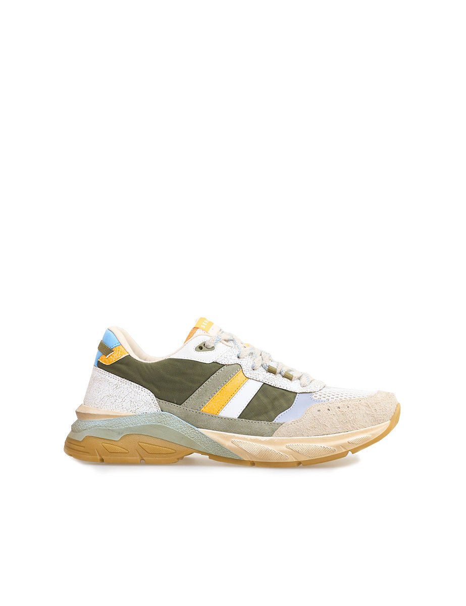 sneakers royale bianco kaki - serafini - sneaker