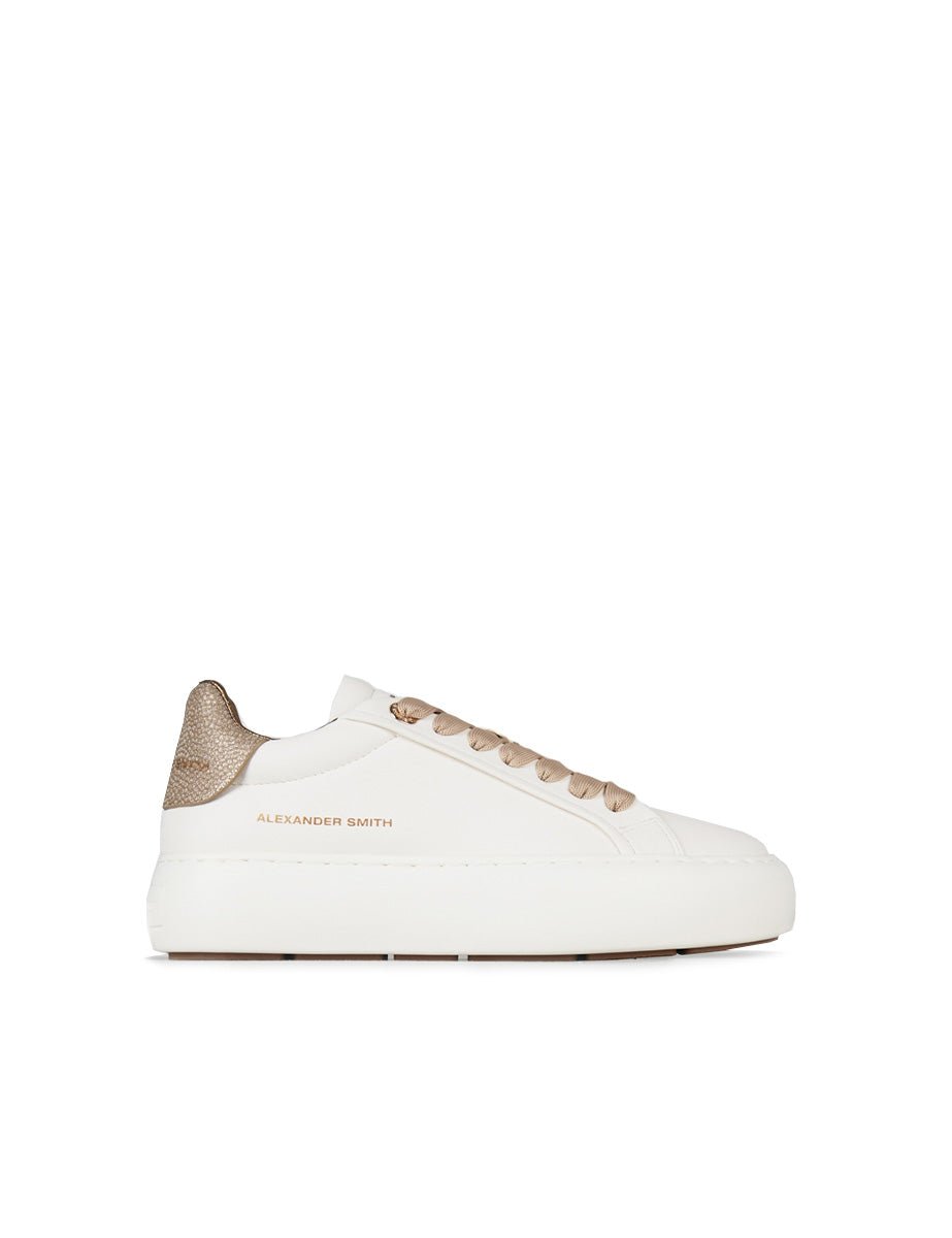 sneakers soho laminata white gold - alexander smith - sneaker