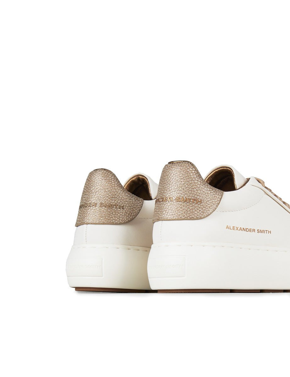 sneakers soho laminata white gold - alexander smith - sneaker