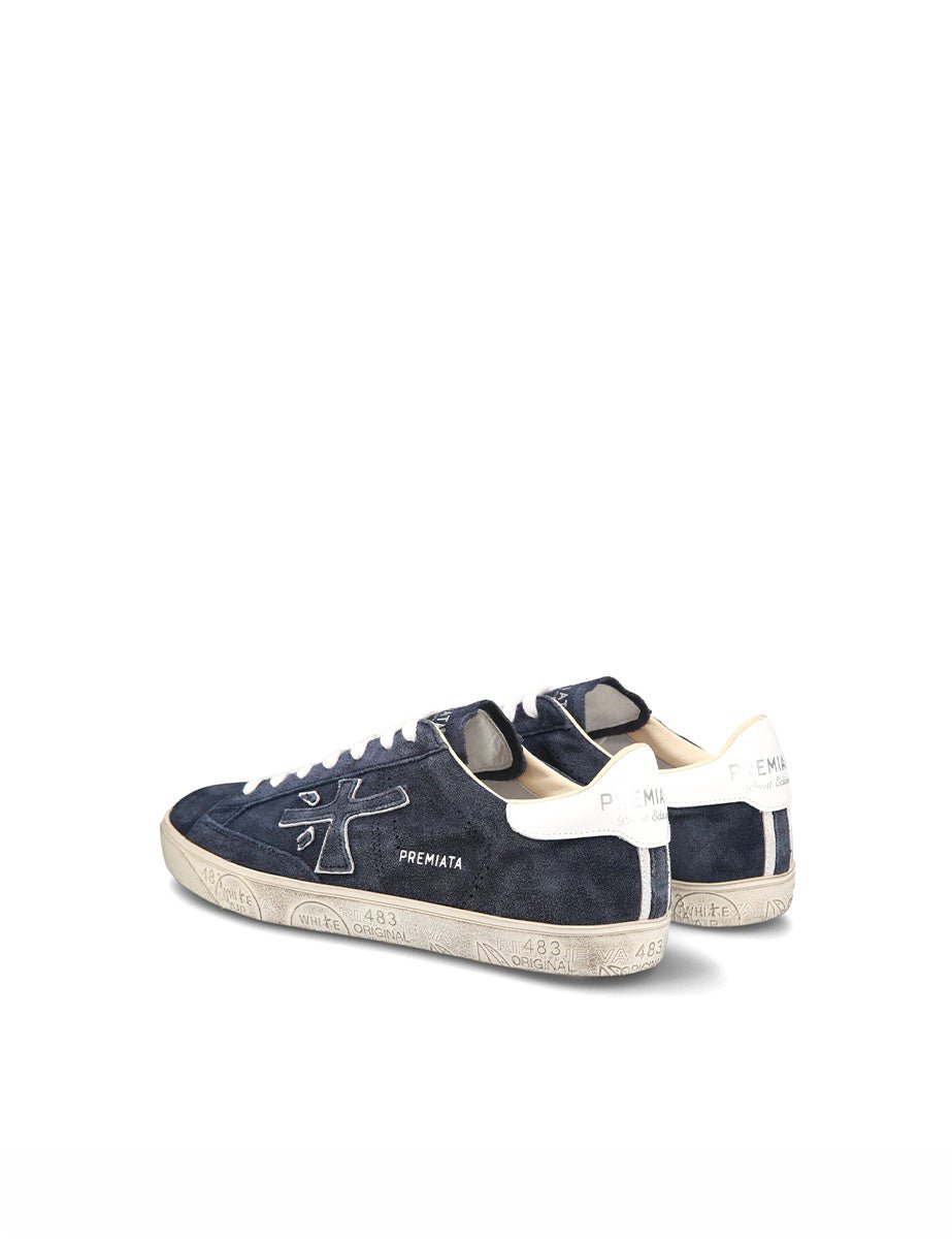 sneakers steven blu - white premiata - sneaker