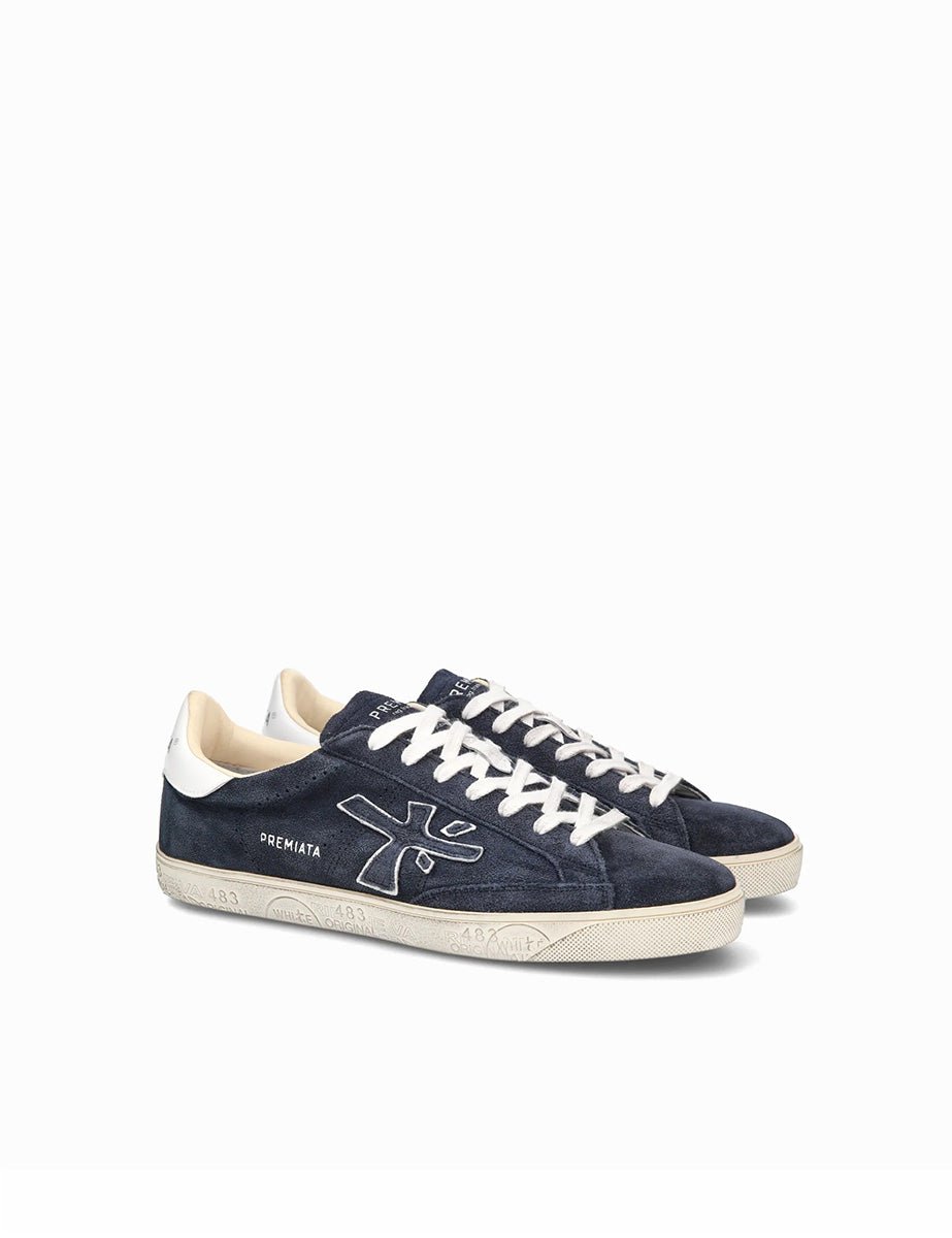 sneakers steven blu - white premiata - sneaker