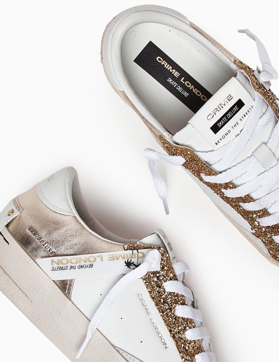 sneakers strass oro - crime - sneaker