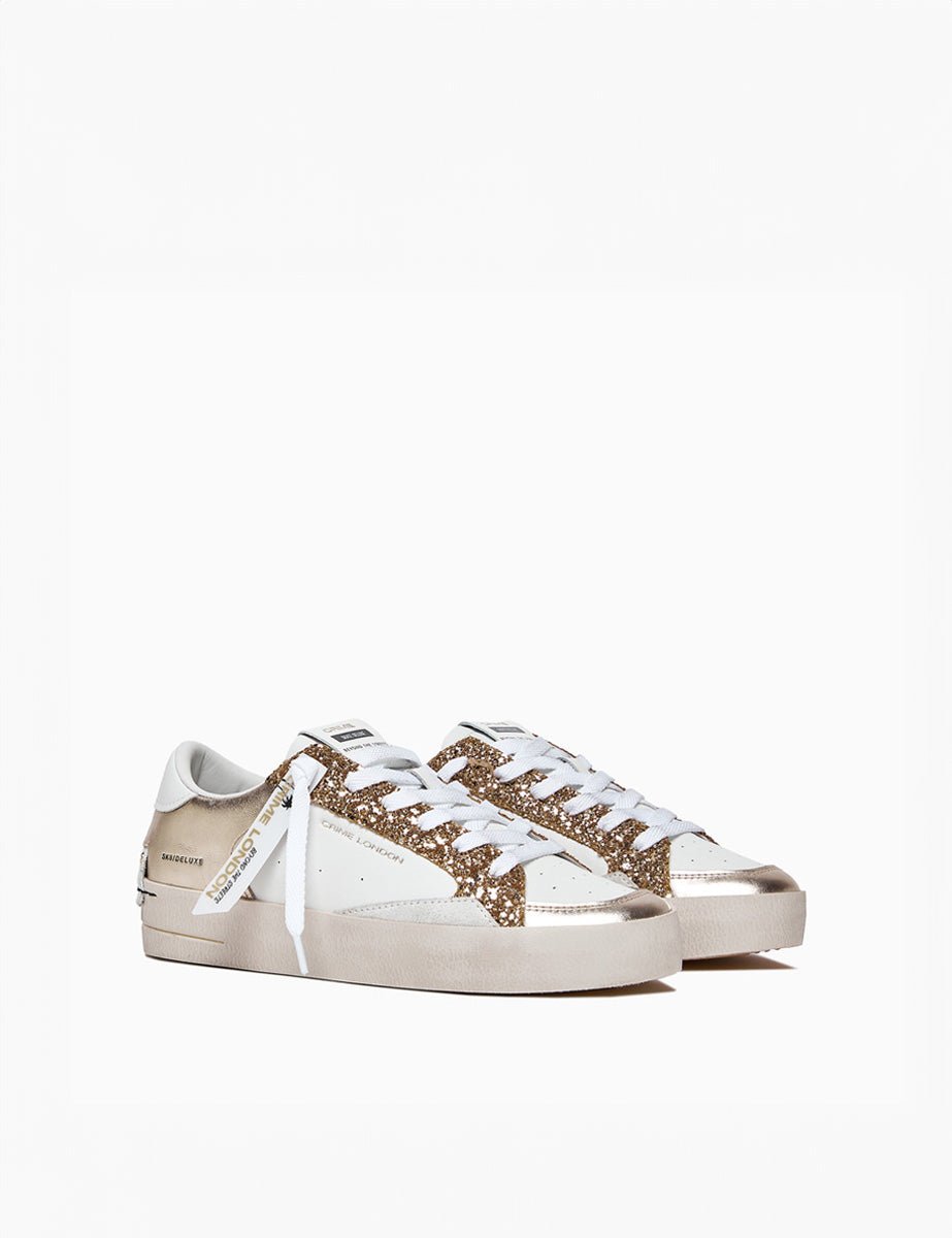 sneakers strass oro - crime - sneaker
