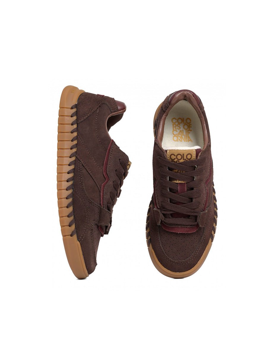 sneakers suede moka caffe - colors of california - sneaker