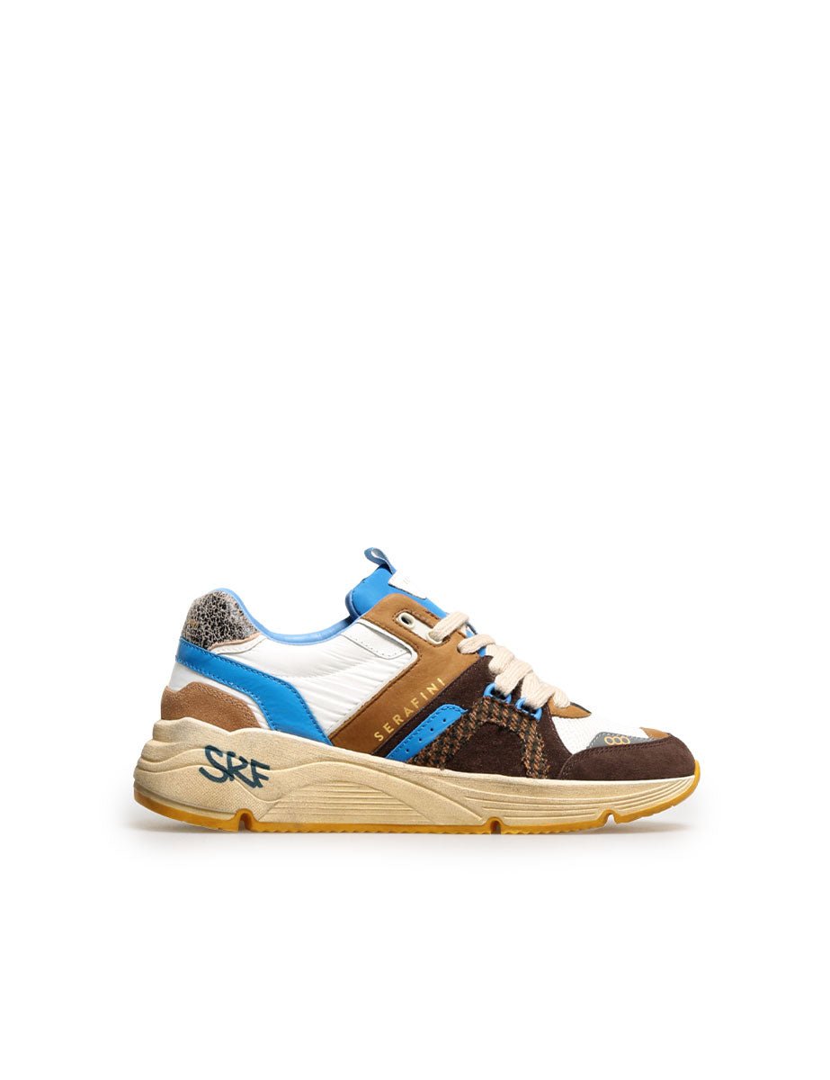 sneakers tokio marrone blu bianco - serafini - sneaker