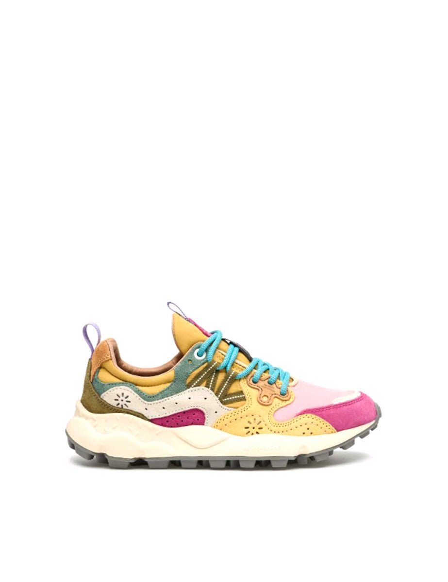 sneakers yamano suede fuxia pink - flower mountain - sneaker