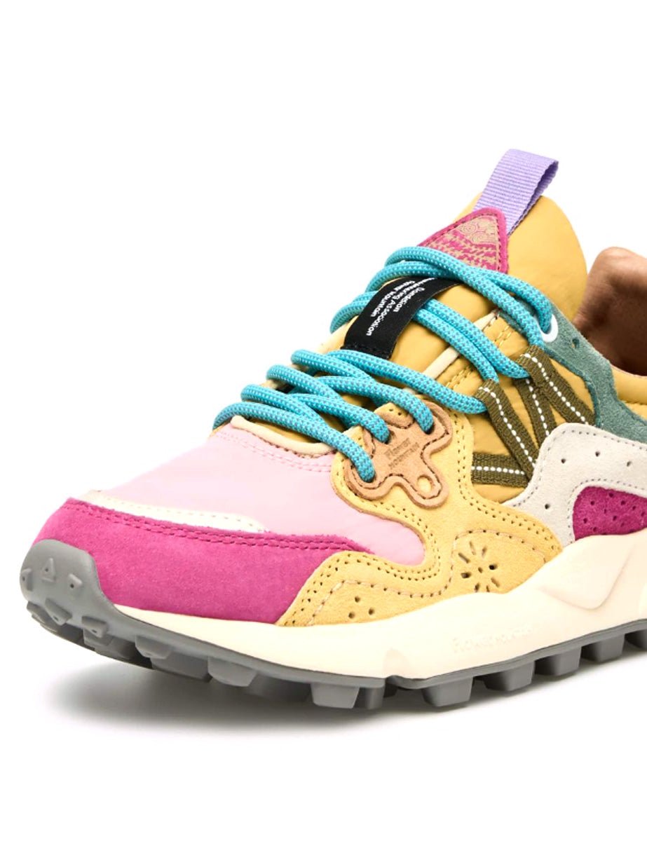 sneakers yamano suede fuxia pink - flower mountain - sneaker