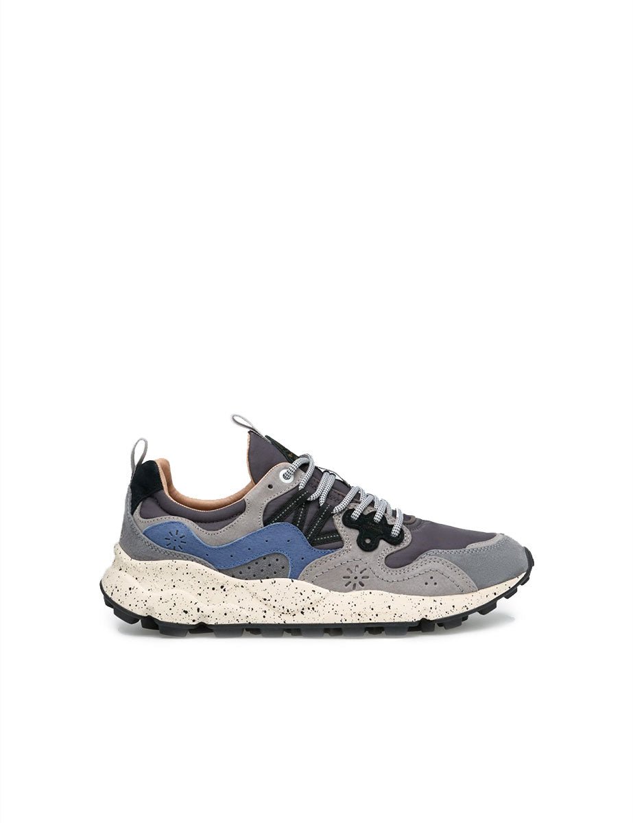 sneakers yamano suede grigio blu navy - flower mountain - sneaker