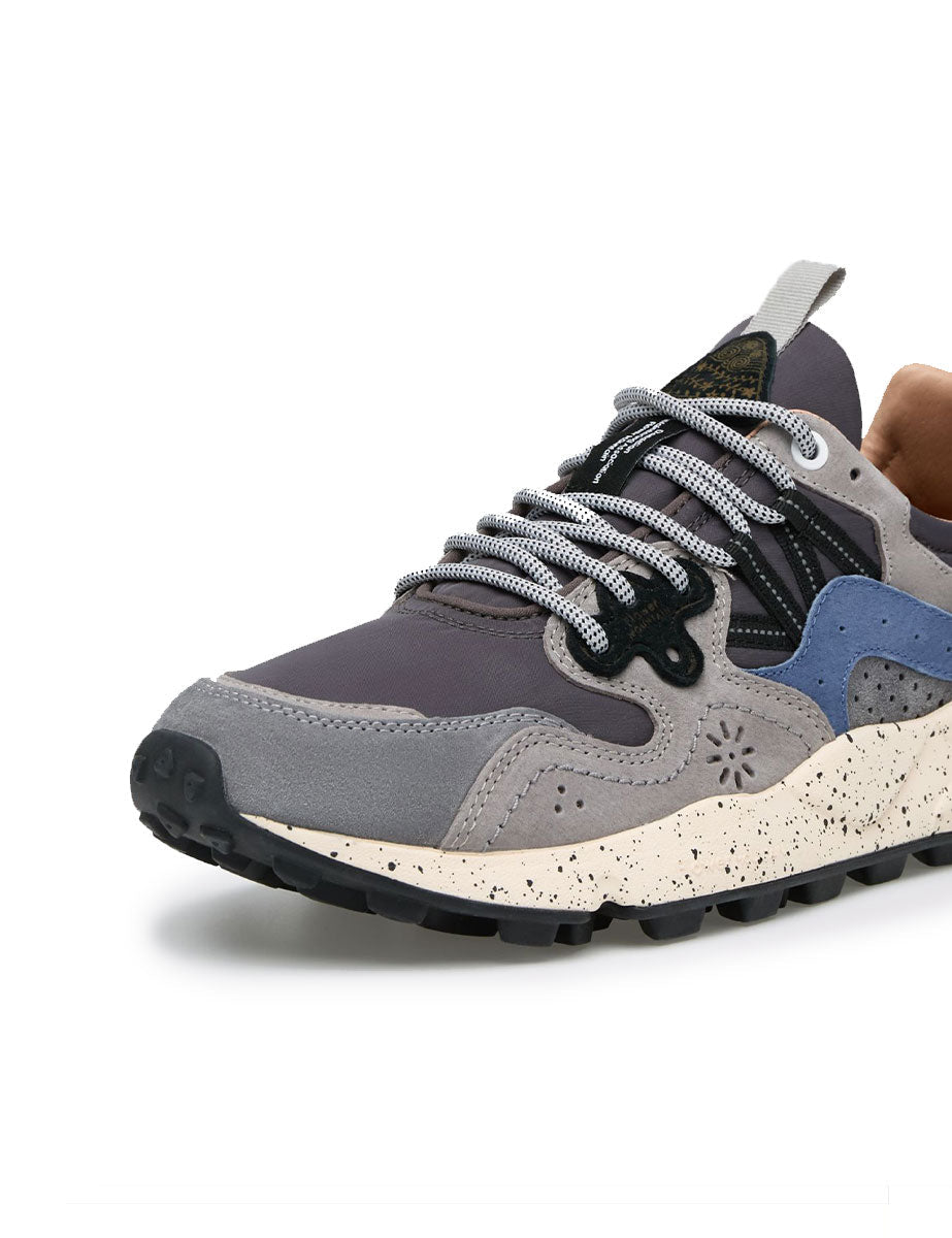 sneakers yamano suede grigio blu navy - flower mountain - sneaker