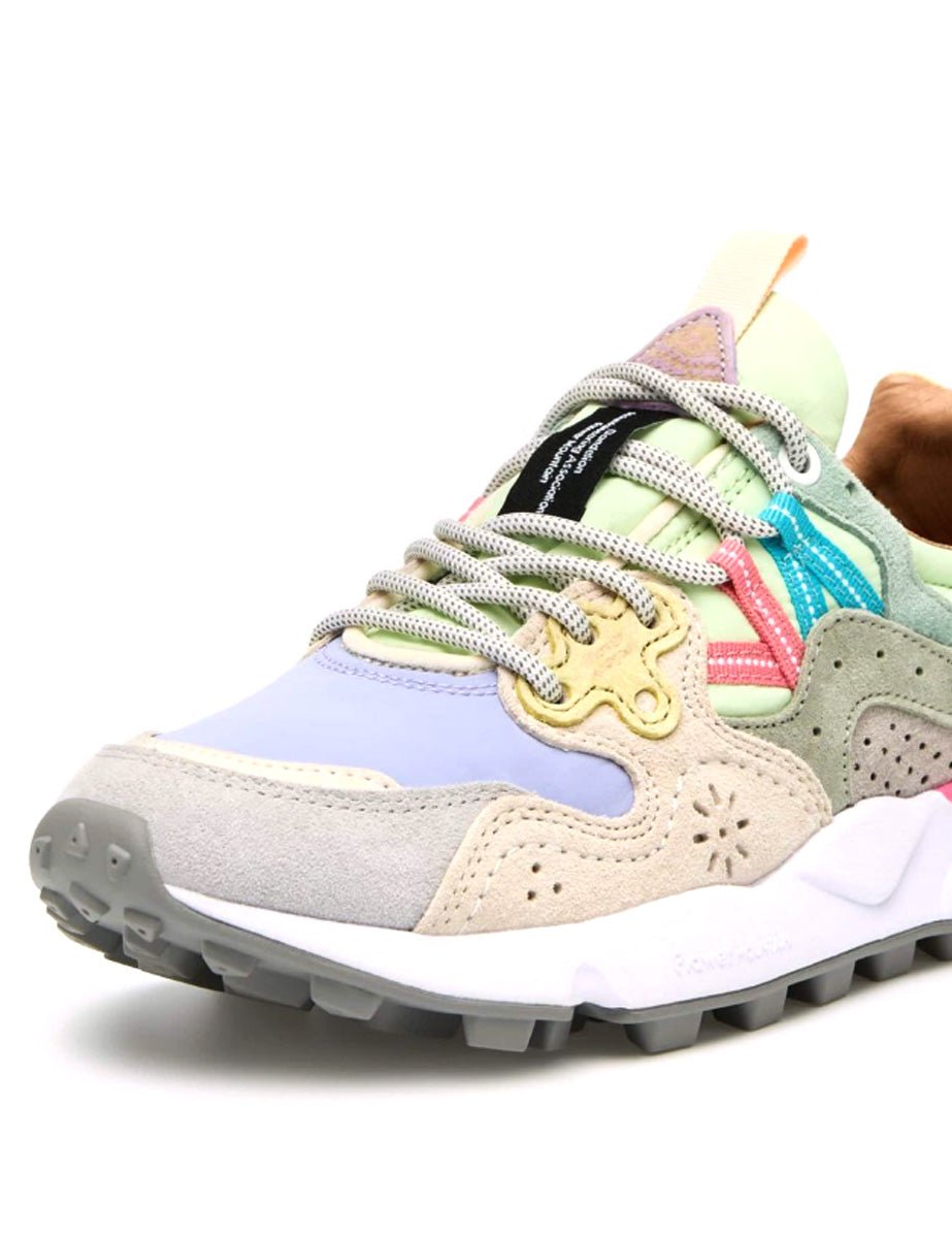 sneakers yamano suede light grey lilac - flower mountain - sneaker