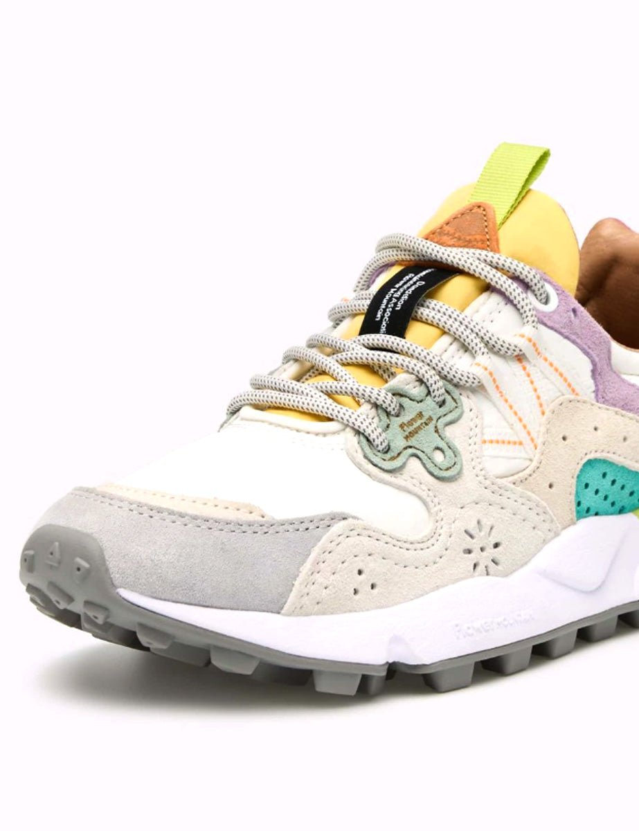 sneakers yamano suede lilla bianco - flower mountain - sneaker