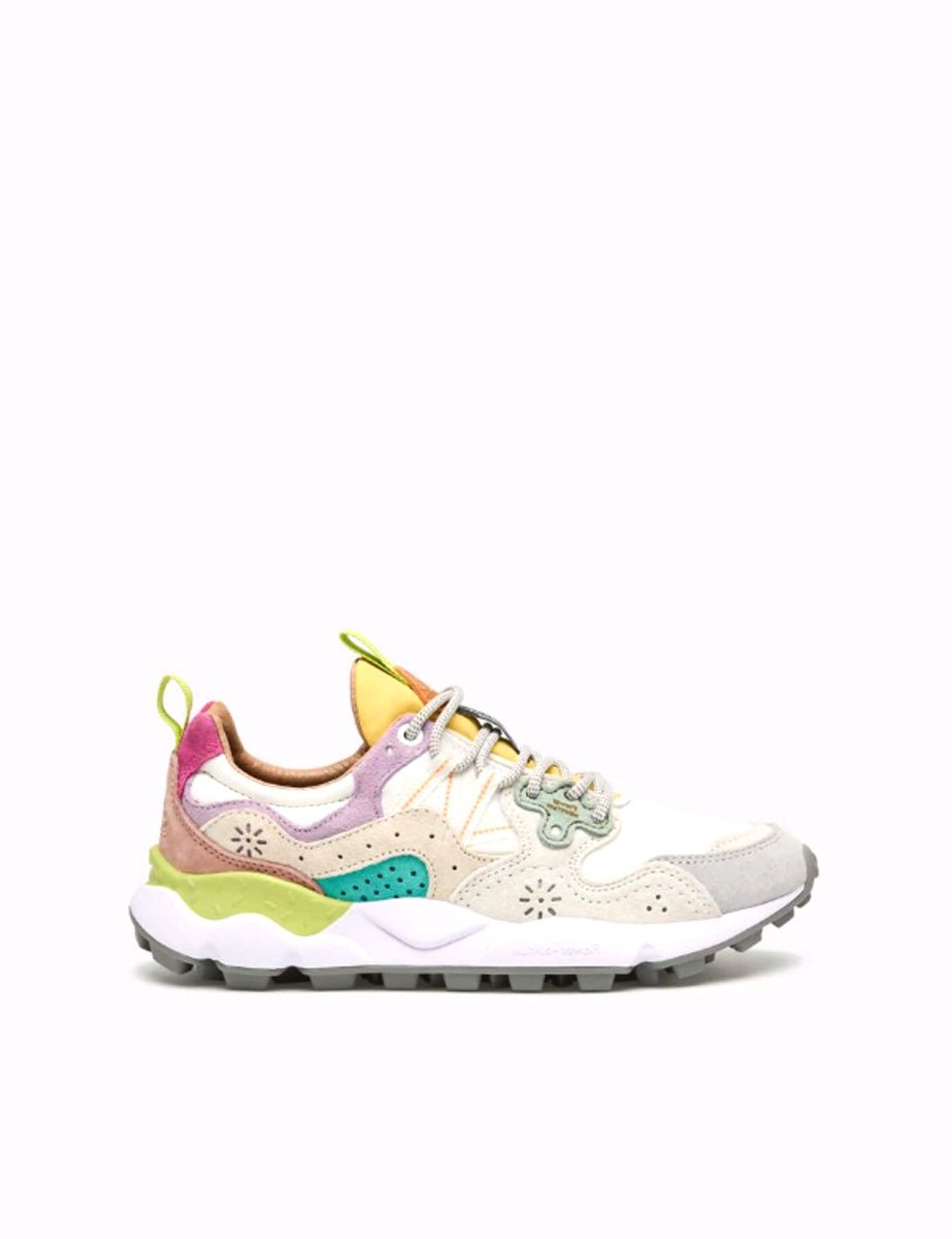 sneakers yamano suede lilla bianco - flower mountain - sneaker