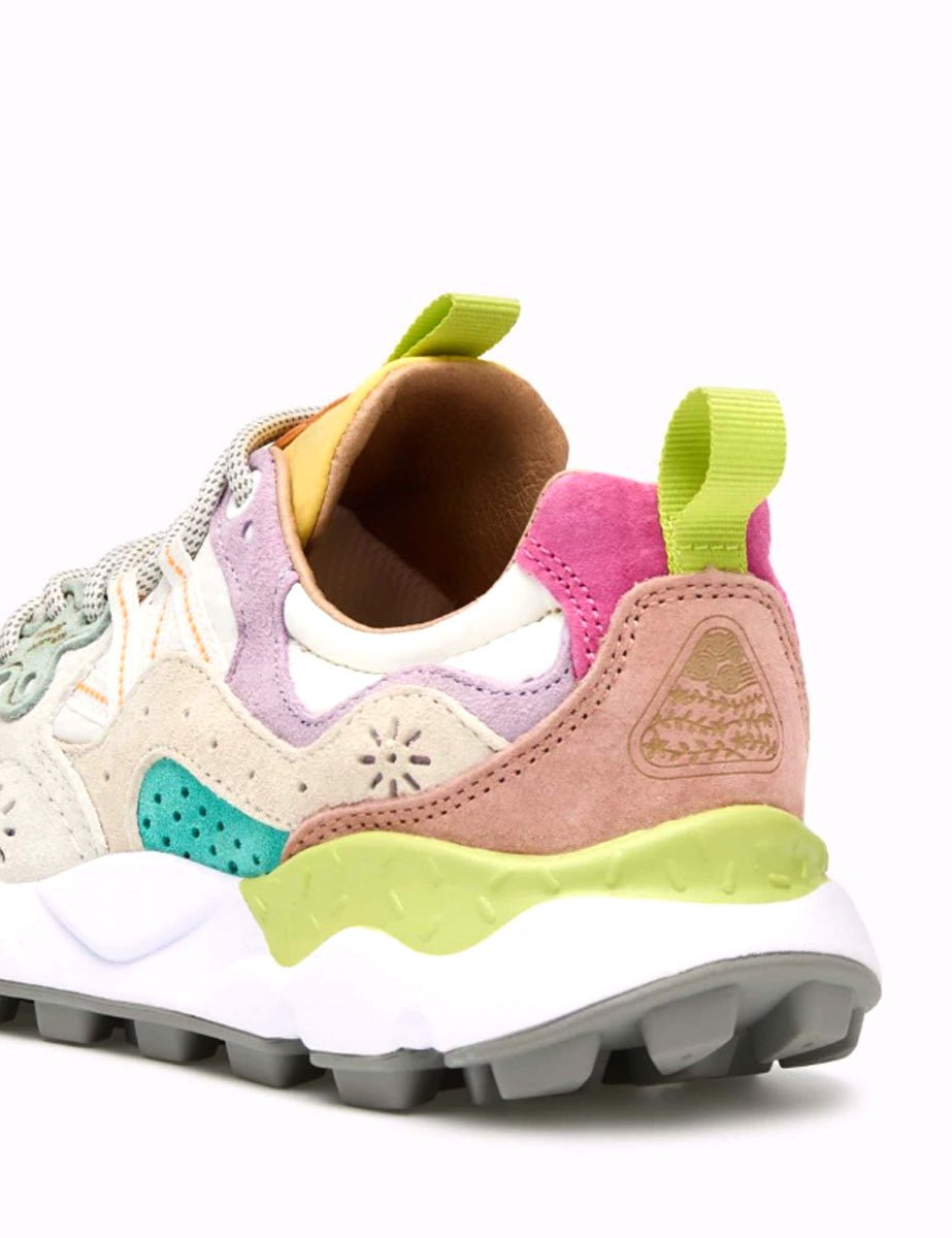 sneakers yamano suede lilla bianco - flower mountain - sneaker
