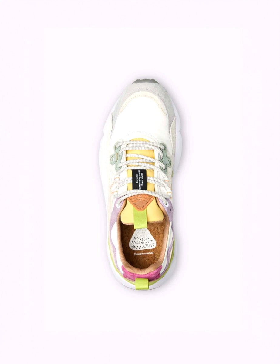 sneakers yamano suede lilla bianco - flower mountain - sneaker