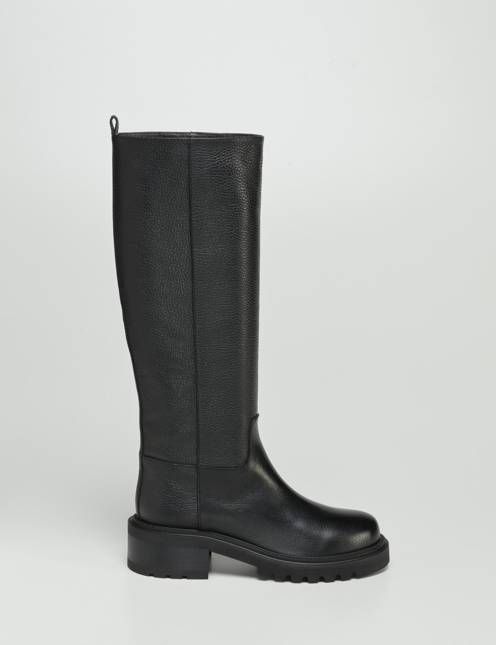 stivale alto liscio nero - viaroma15 - stivale