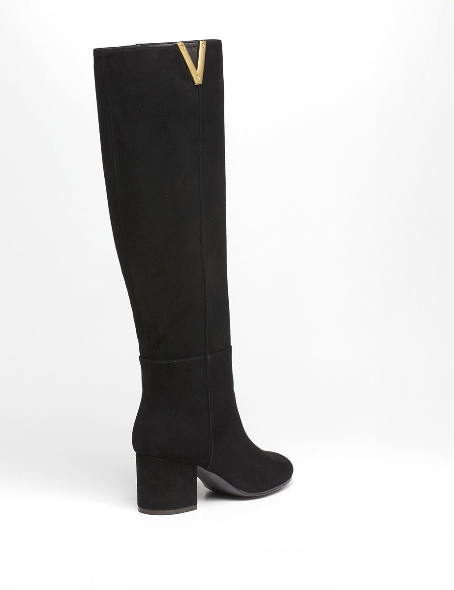 stivale camoscio nero - viaroma15 - stivale