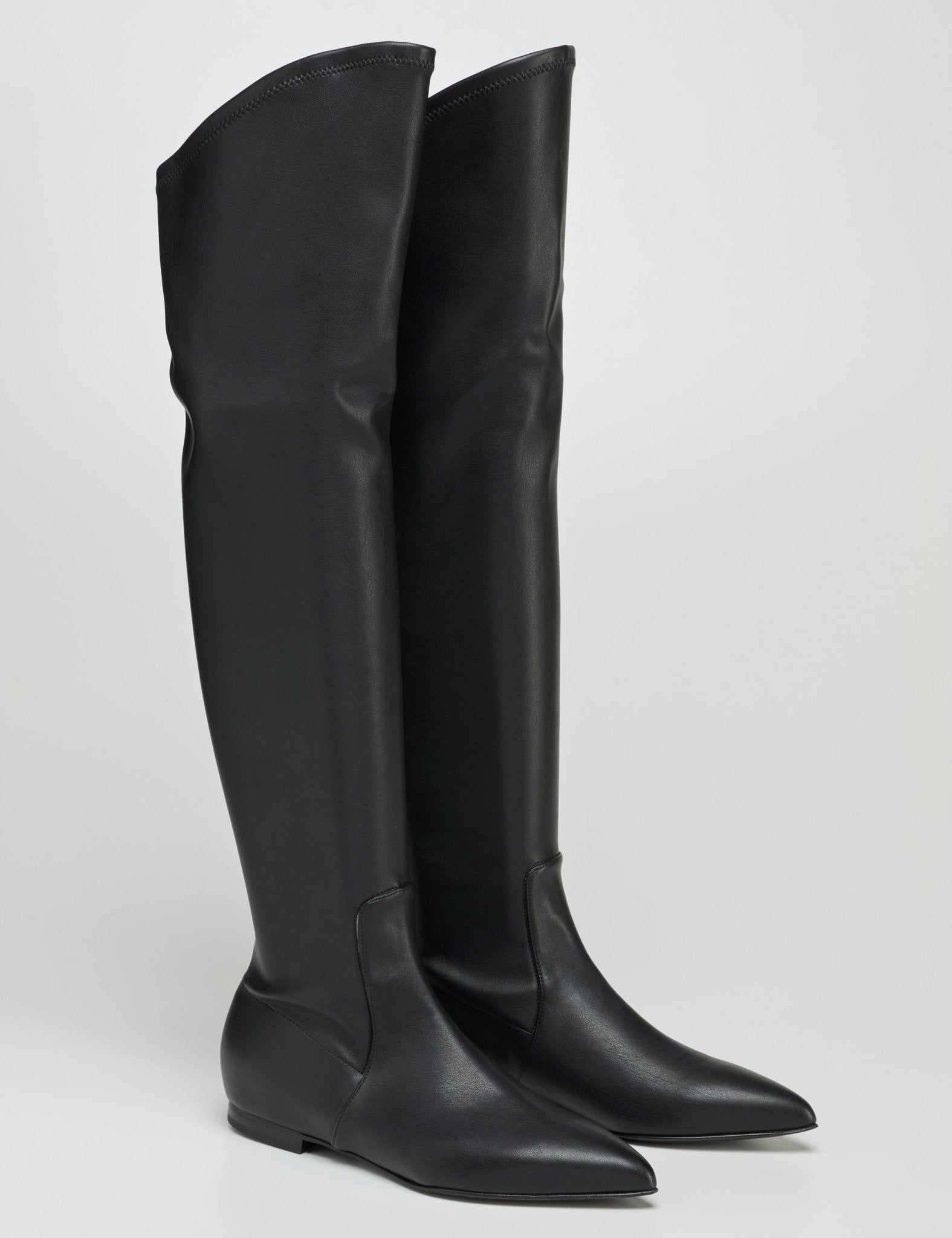 stivale pelle nero - sergio levantesi - stivale