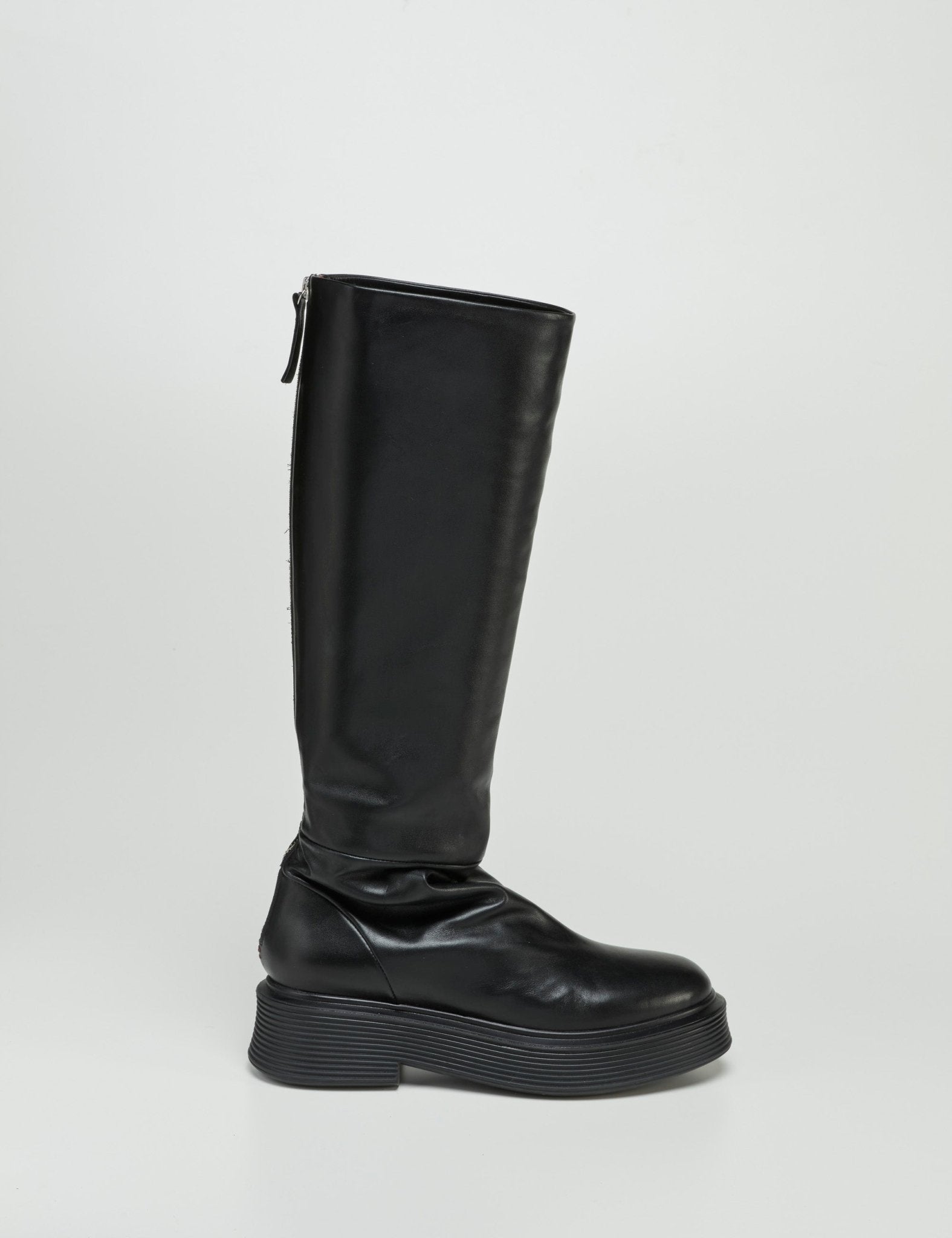 stivale platform cerniera nero - halmanera - stivale