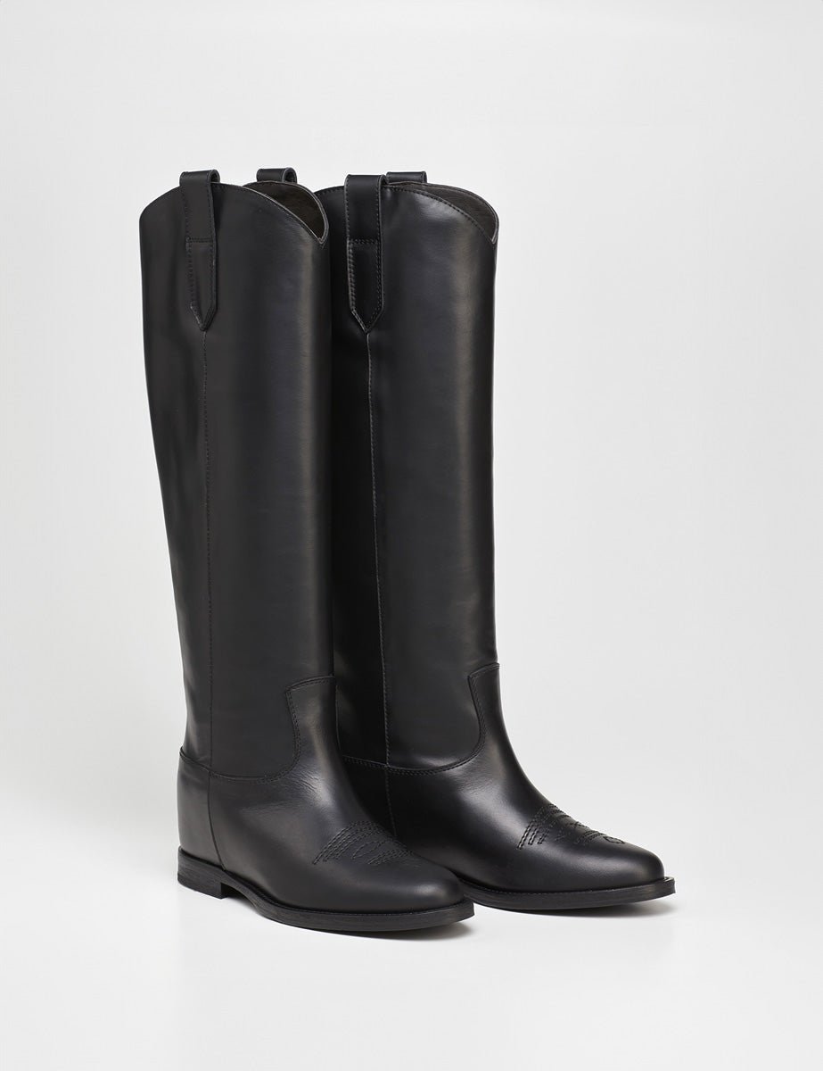 stivale texano nero - viaroma15 - stivale