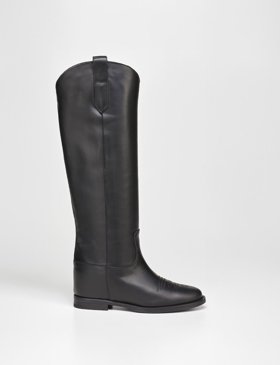 stivale texano nero - viaroma15 - stivale