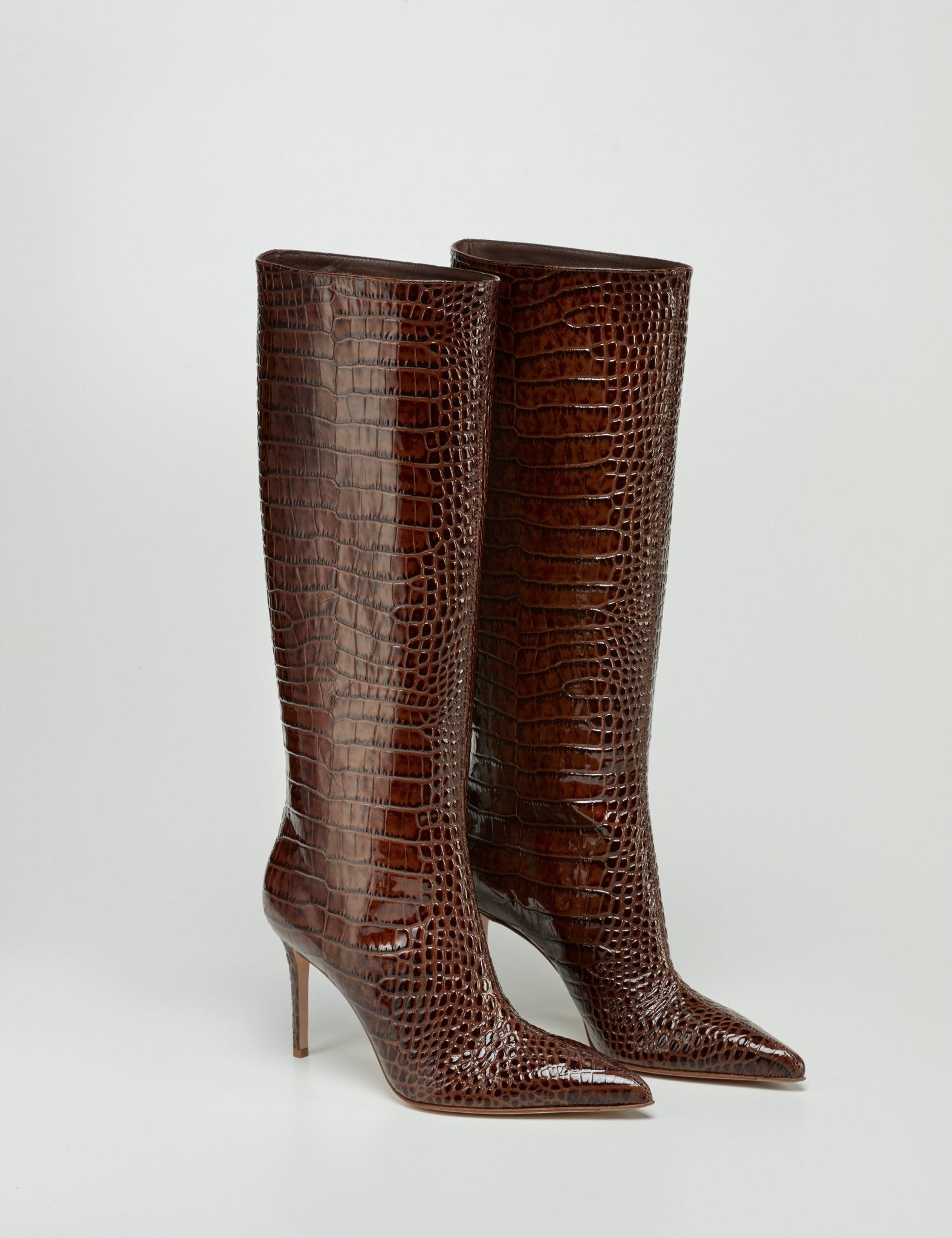 stivale tubo cocco lucido - sergio levantesi - stivale