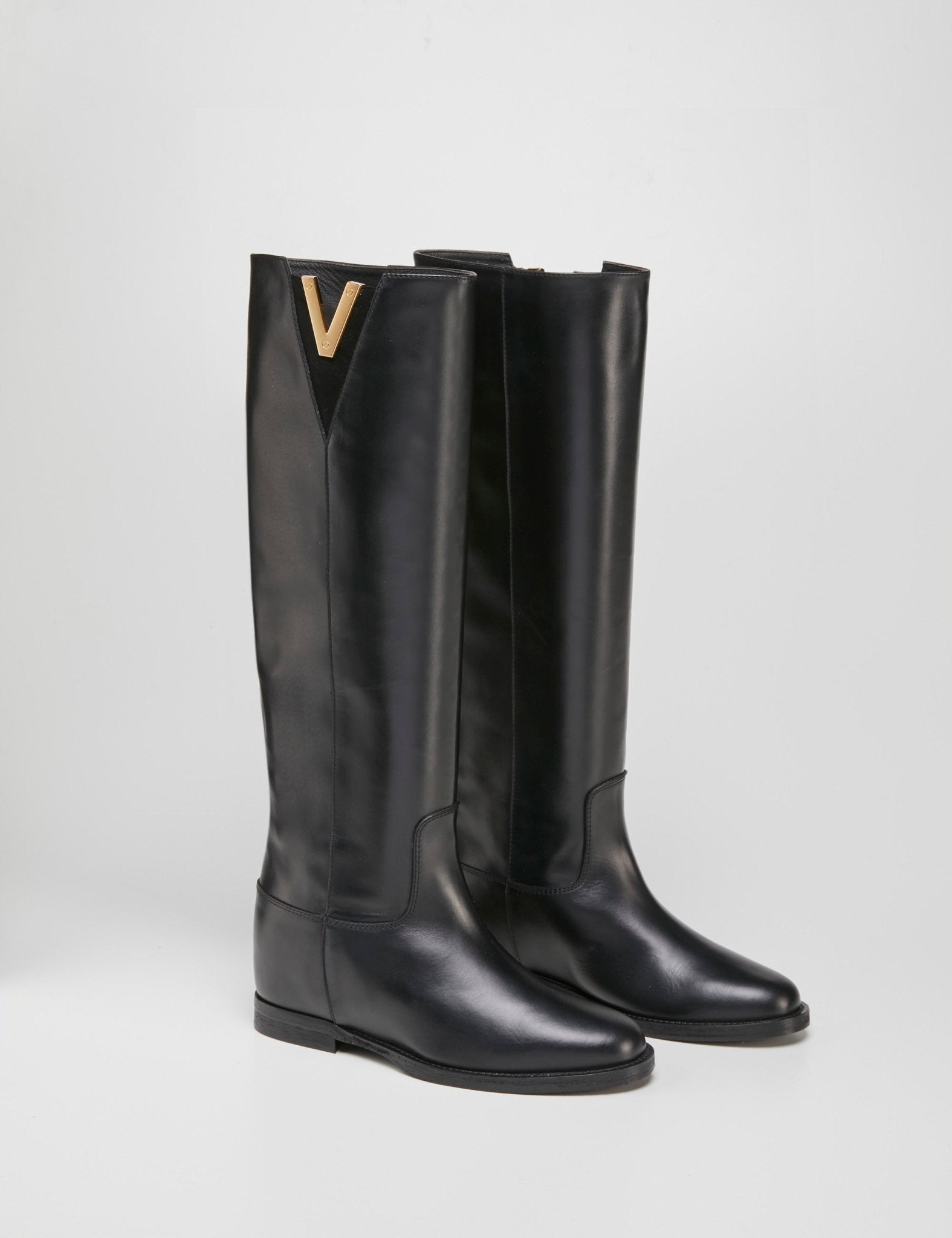 stivale "V" soffietto nero - viaroma15 - stivale