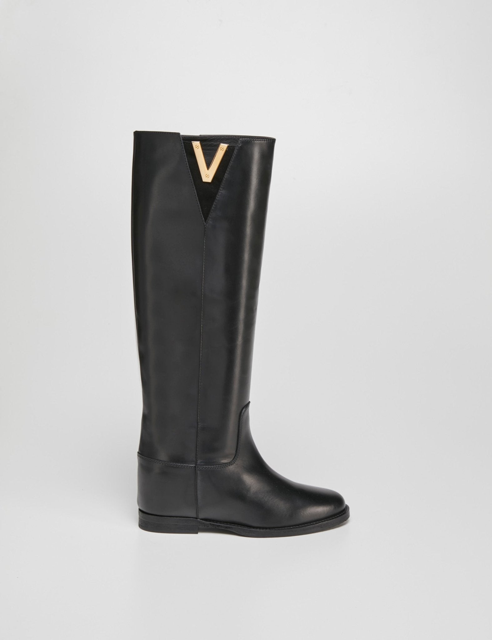 stivale "V" soffietto nero - viaroma15 - stivale