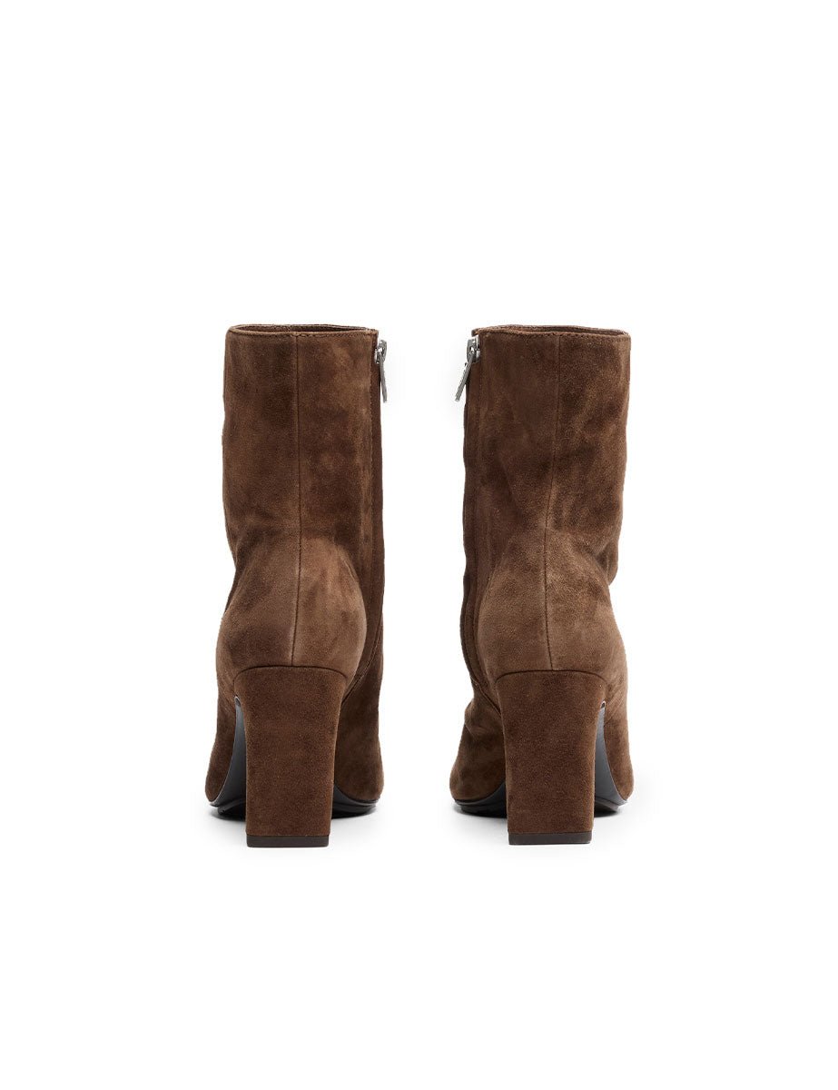 stivaletto cashmere tacco marrone - ash - stivaletto