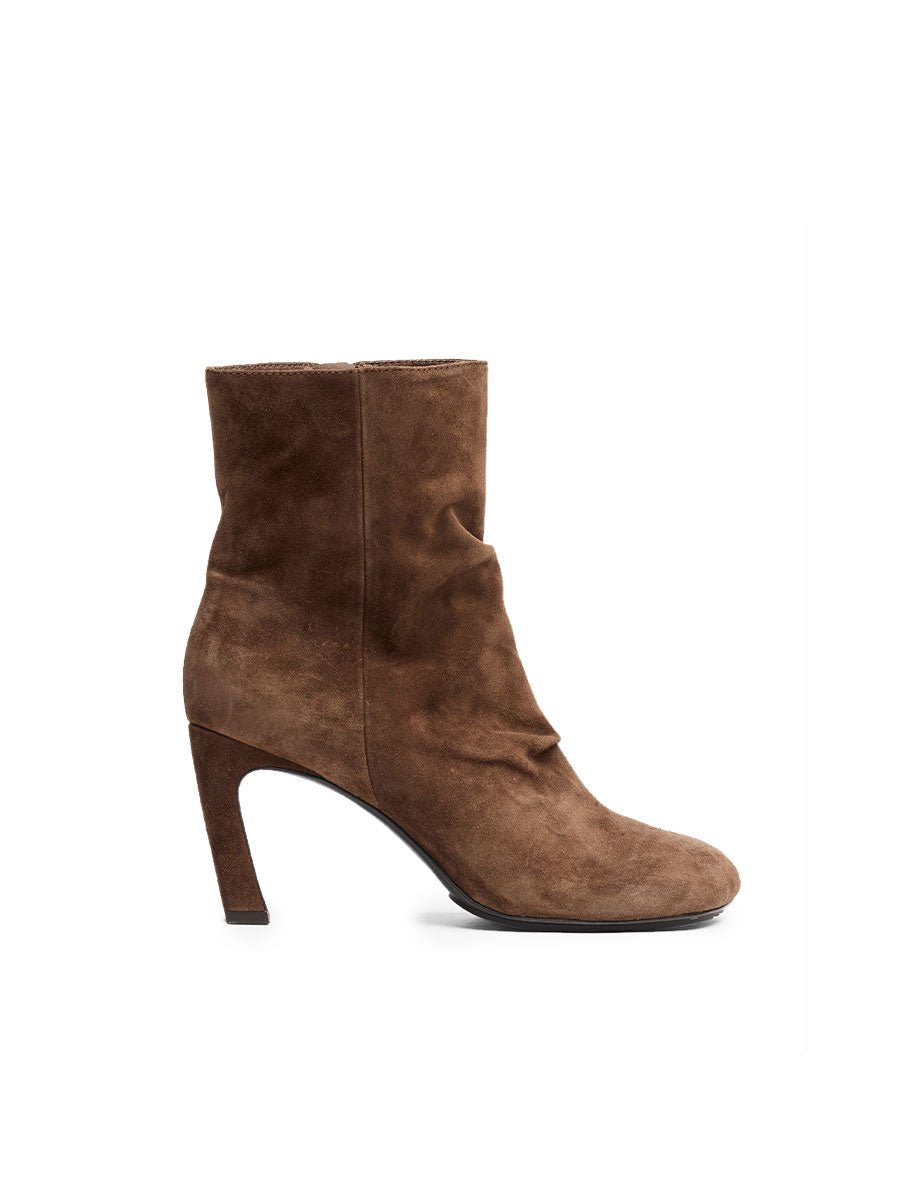 stivaletto cashmere tacco marrone - ash - stivaletto