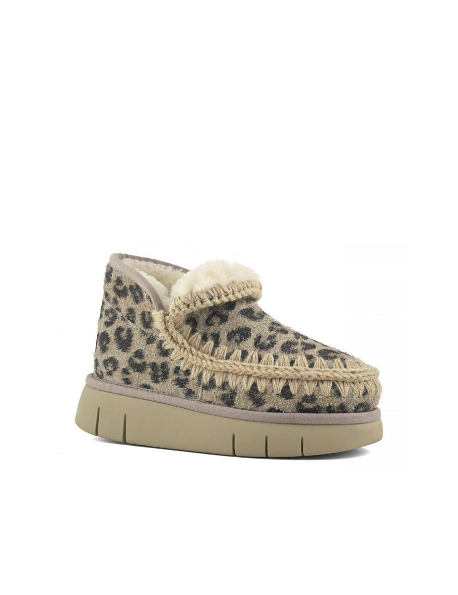 stivaletto eskimo bounce suede leopard - mou - stivaletto
