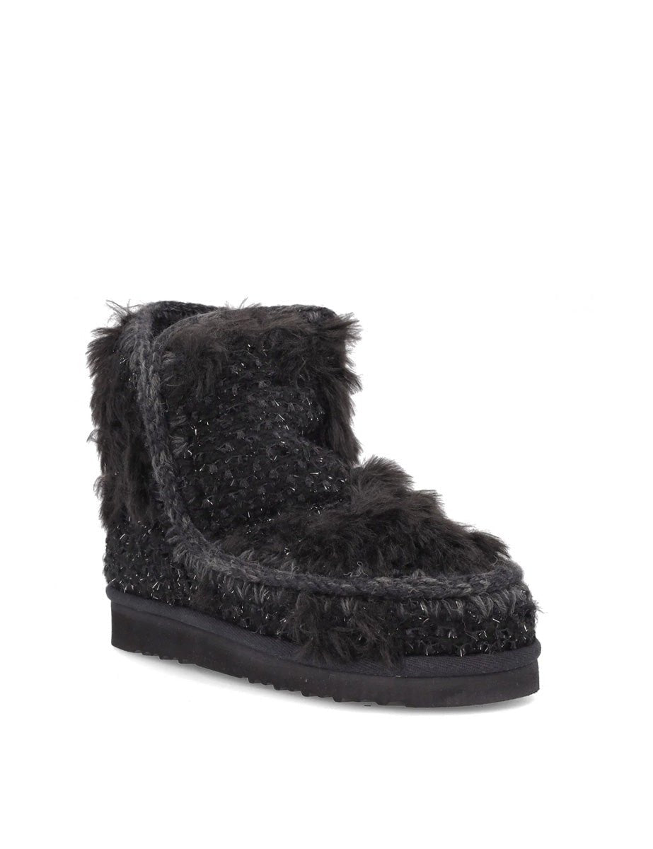 stivaletto eskimo furry black - mou - stivaletto