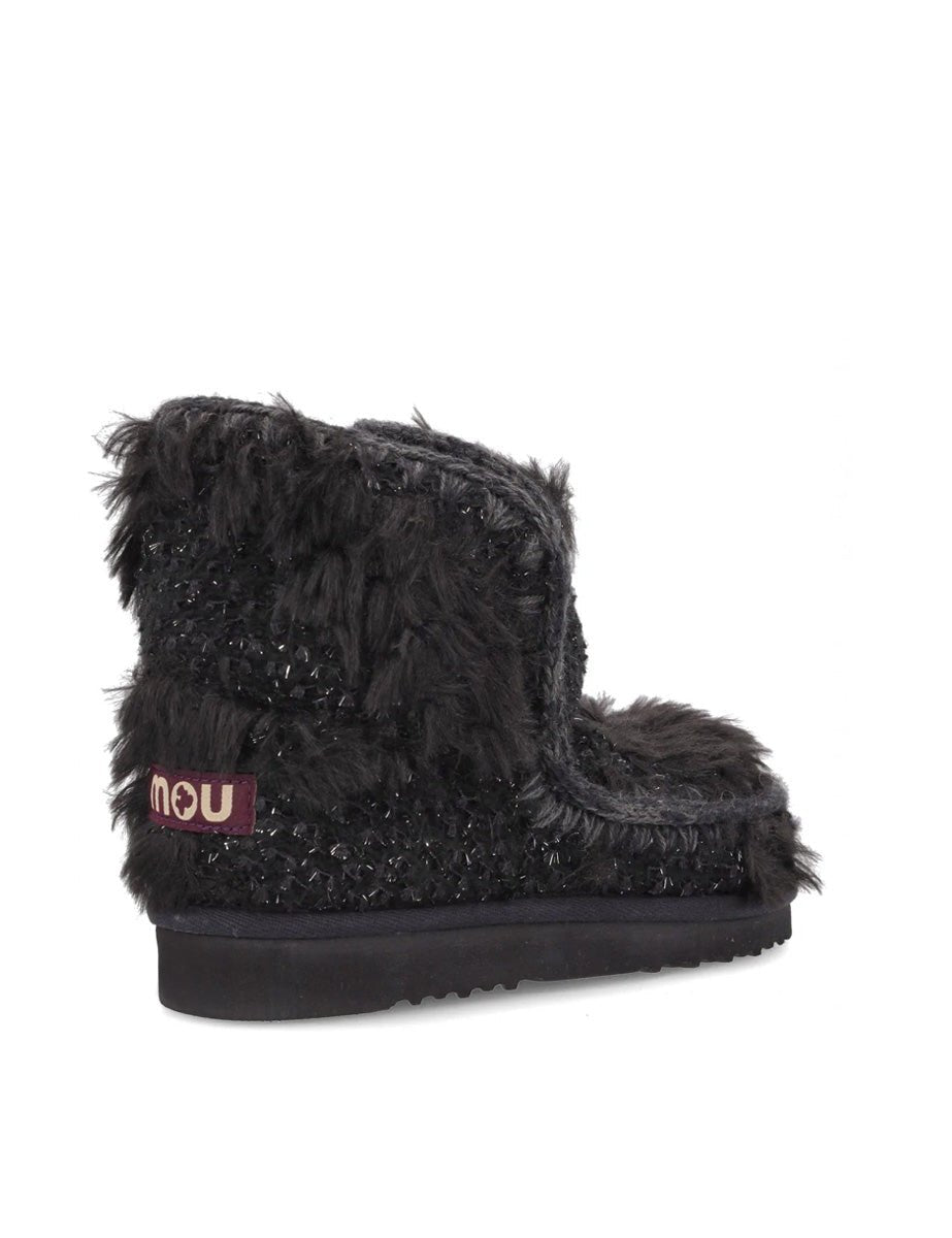 stivaletto eskimo furry black - mou - stivaletto
