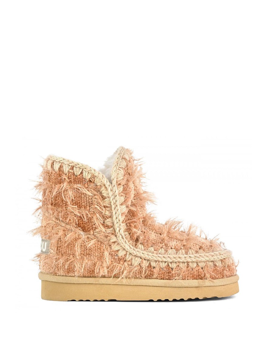 stivaletto eskimo textile wool powder - mou - stivaletto