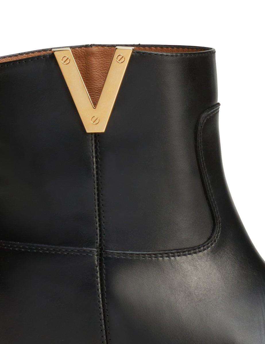 stivaletto liscio nero - viaroma15 - stivaletto