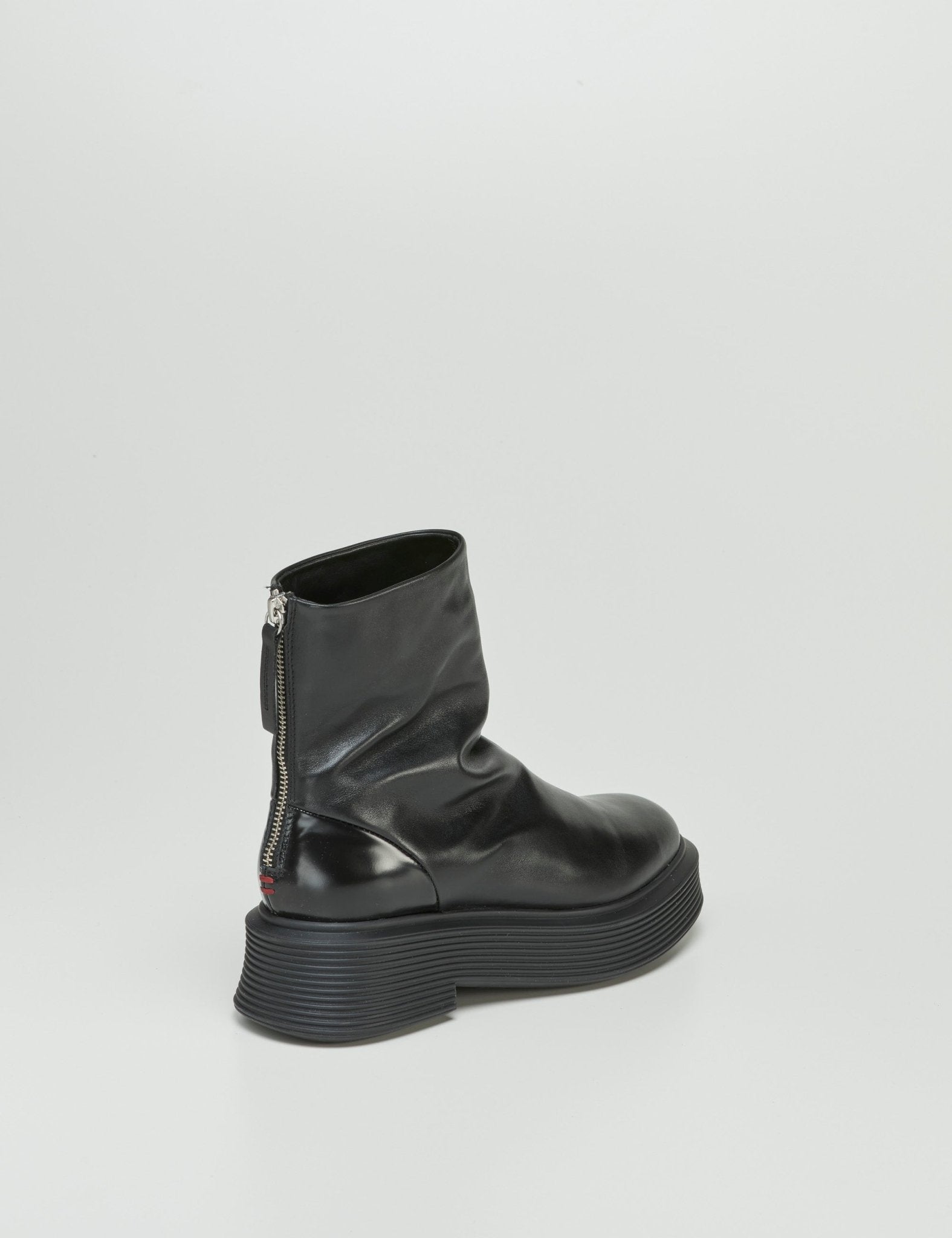 stivaletto platform cerniera nero - halmanera - stivaletto