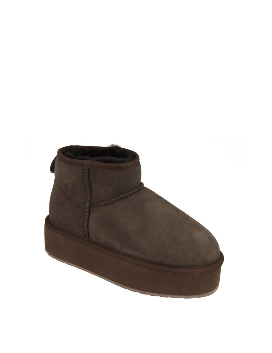 stivaletto stinger flatform chocolate - emu - stivaletto