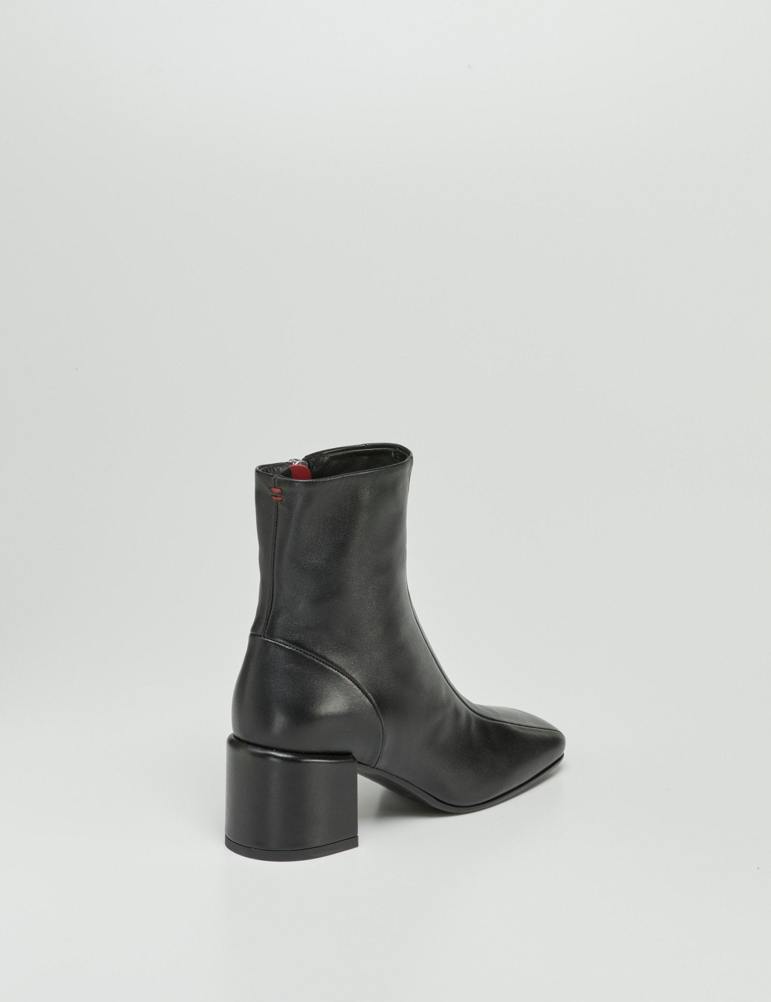 stivaletto tacco quadrato nero - halmanera - stivaletto