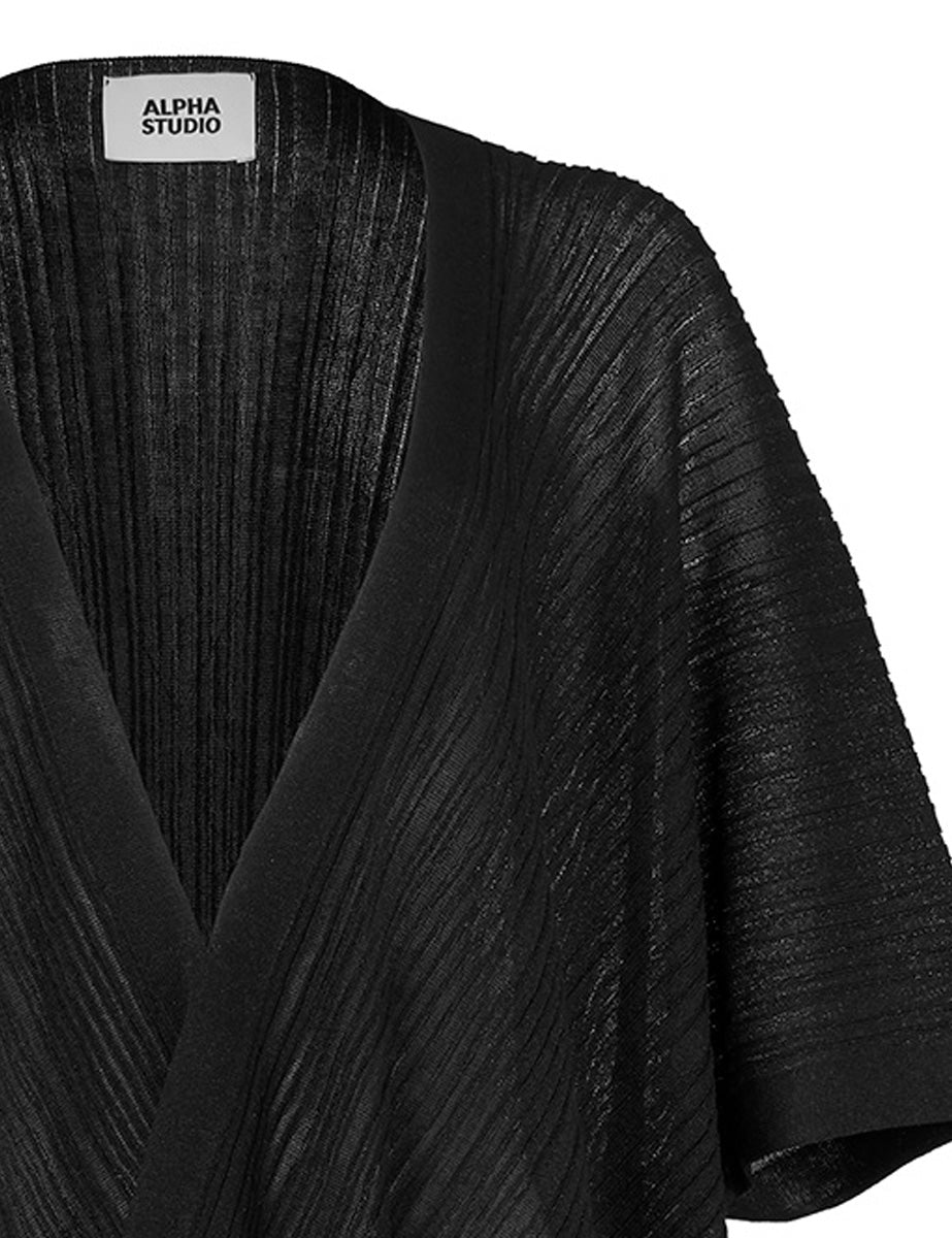 stola coste viscosa nero - alpha - stola