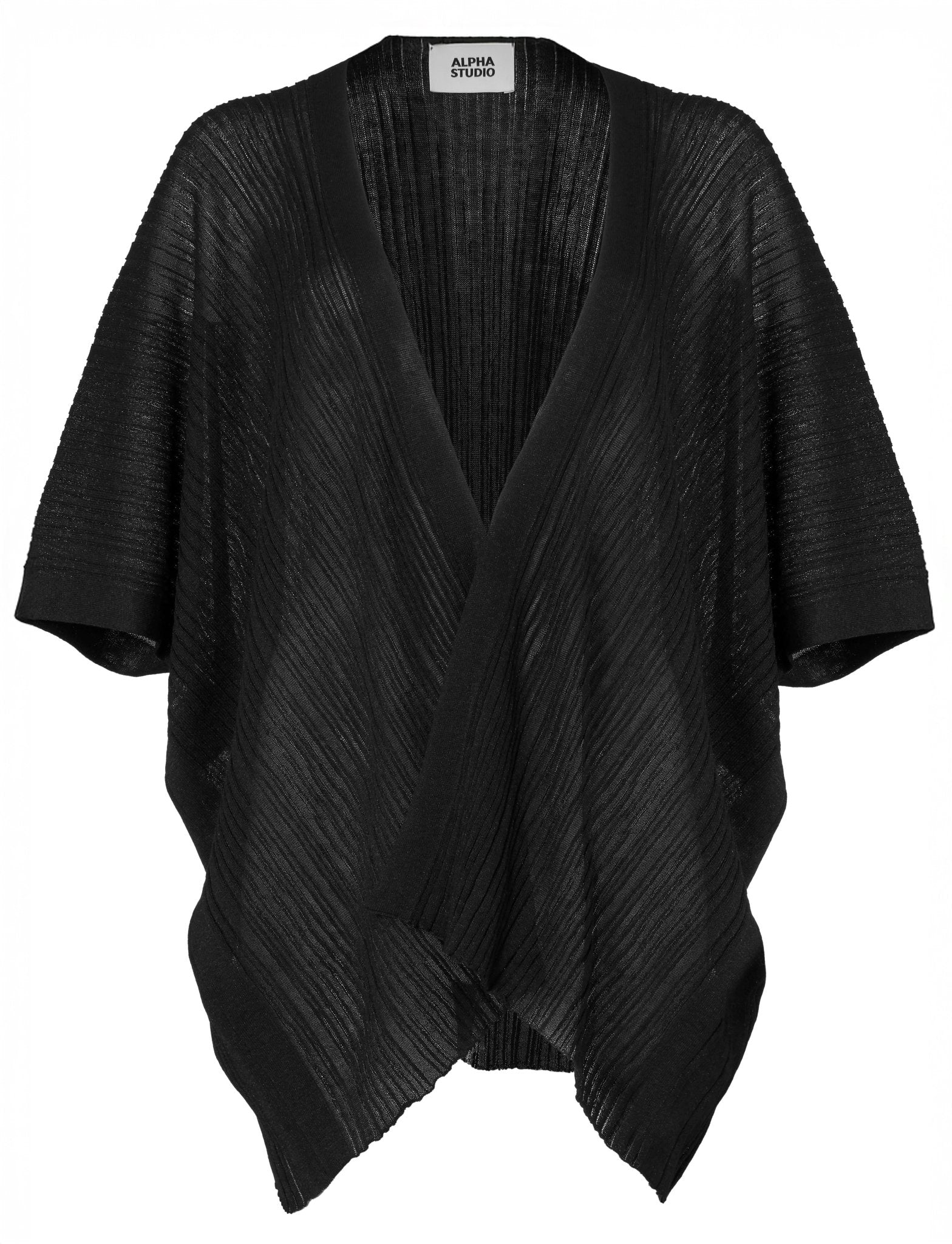 stola coste viscosa nero - alpha - stola