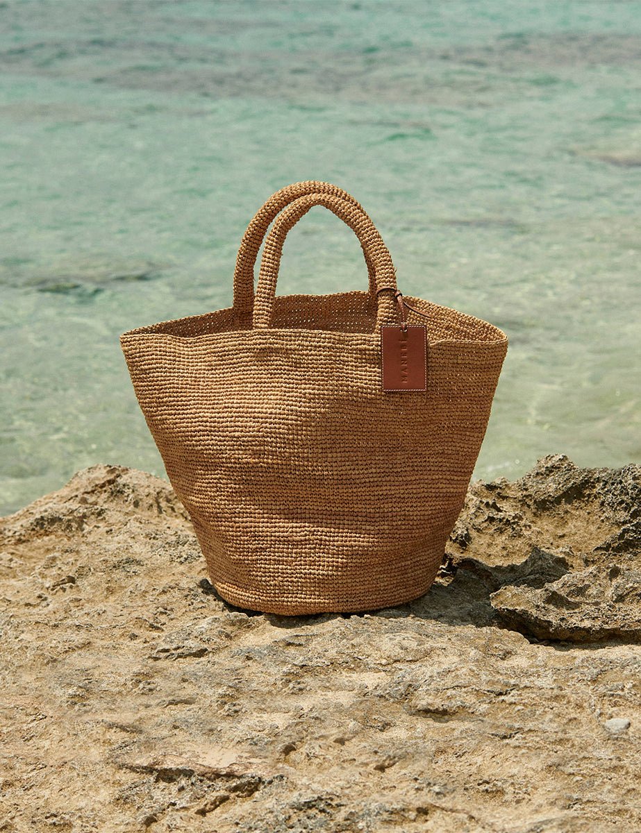 summer bag natural tan - maneb� - shopper